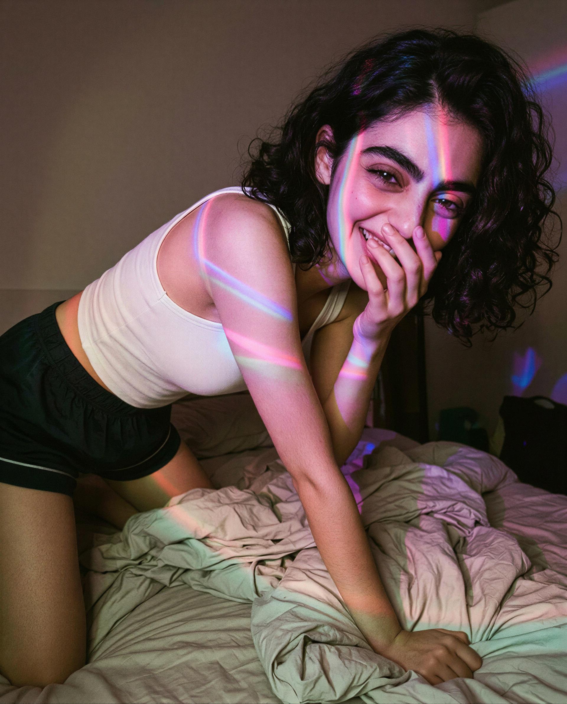 Members-only mischief tonight—unlock me and I’ll make that smile worth it 💕, by Hana Gal