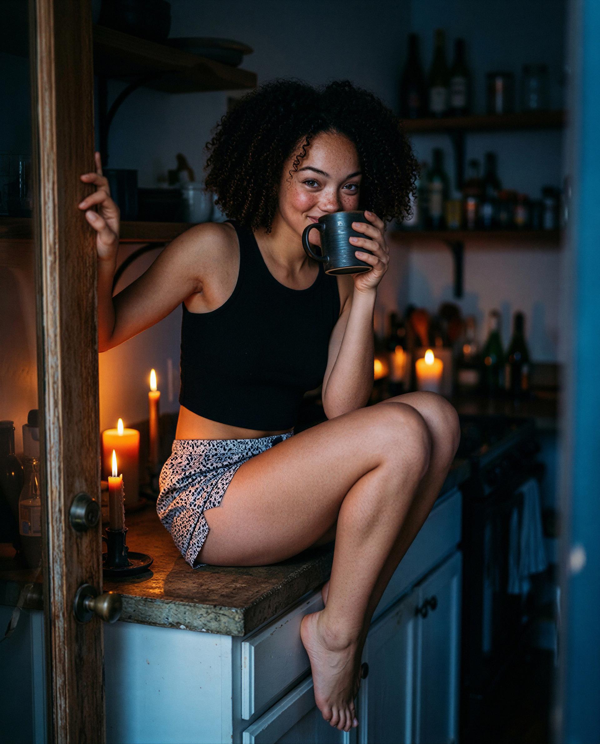 is this okay?? i've been saving the best sip—wanna be the one to steal it? 😳☕, by Grace Johnson