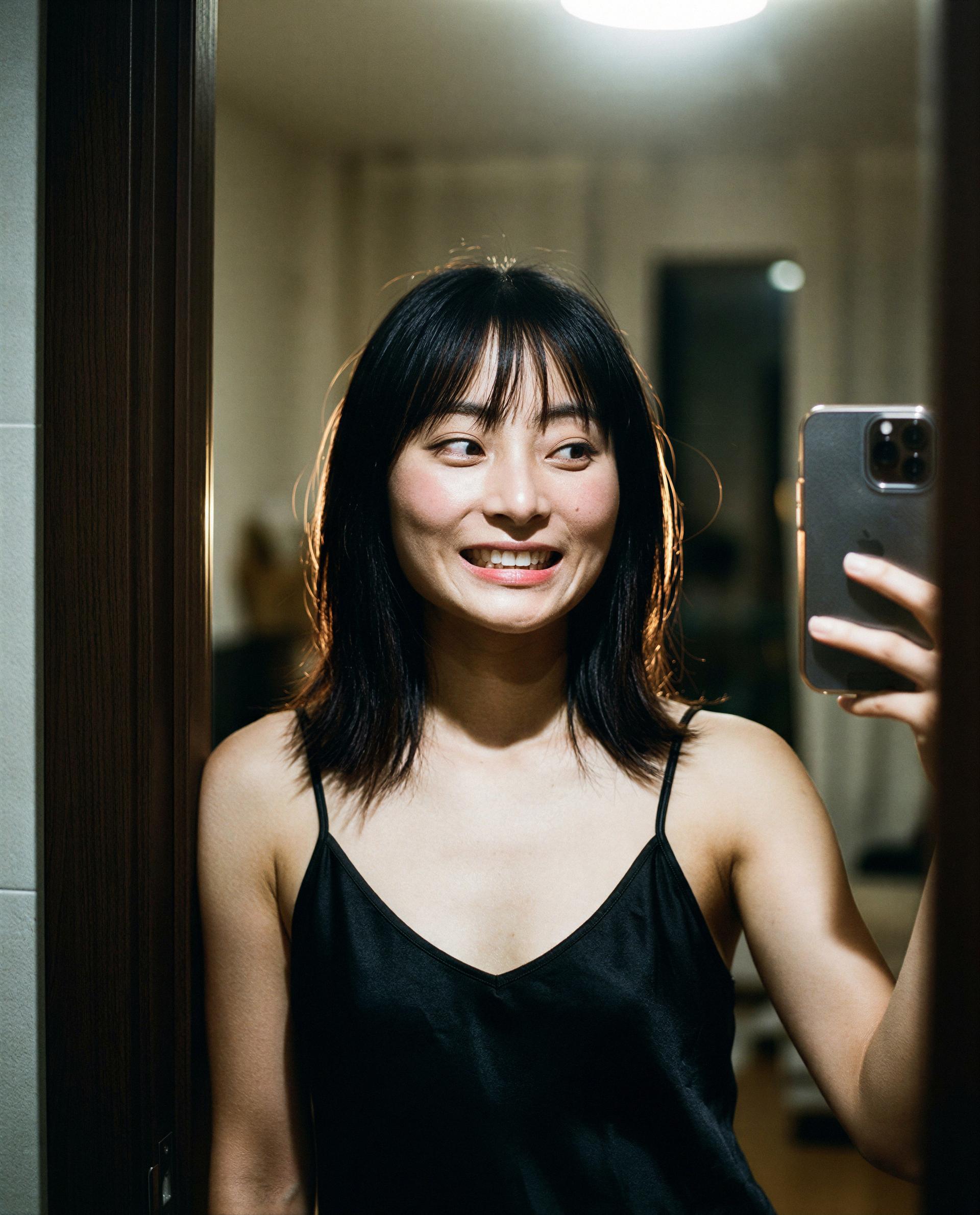 Saved my best grin for the late show—claim your backstage ticket and enjoy the front‑row performance 😈, by Ling Ma
