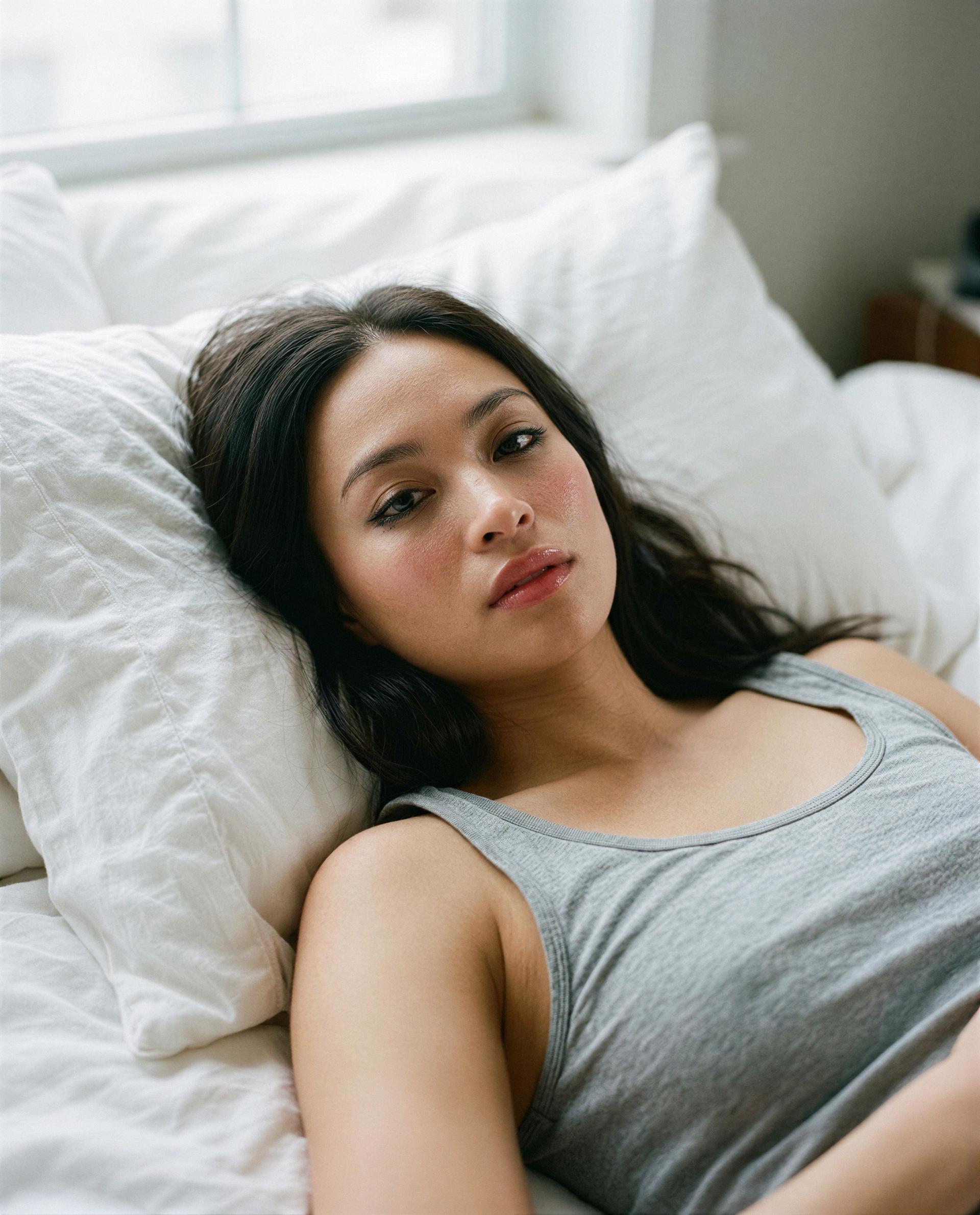 Just me, soft sheets, and the thought of you - be my midnight treat? 😘, by Kaori Fukushima