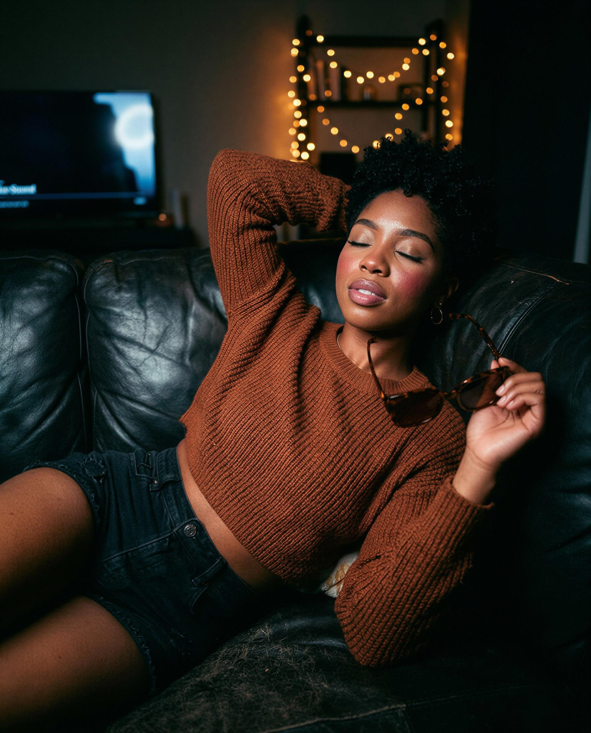 Mood: low lights and higher intentions—slide in and I'll show you why. 😈, by Ebony Wilson