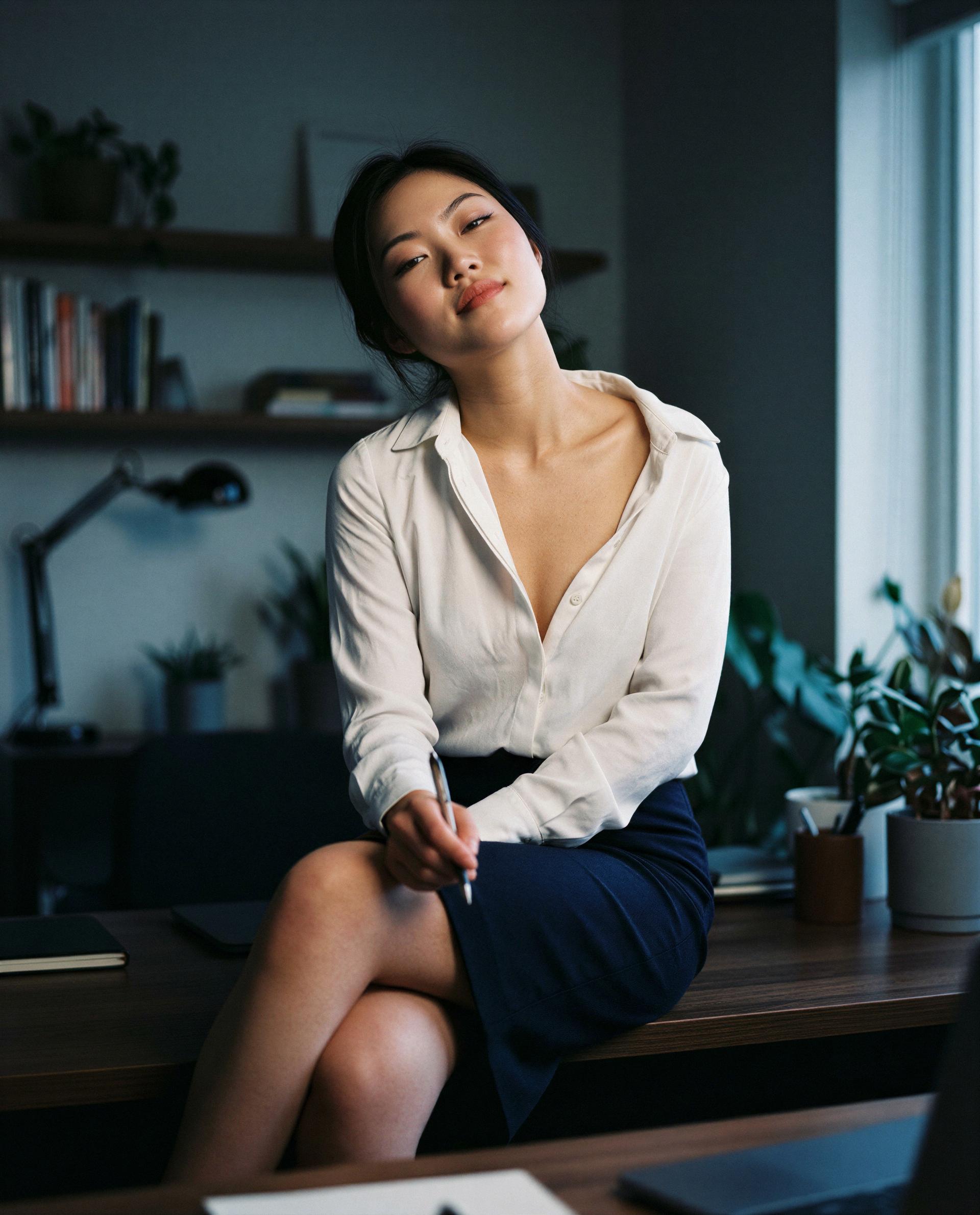 i'm blushing behind my collarbones—reserve a private visit and i'll let you discover the rest 🫣💋, by Hana Kurmanbek
