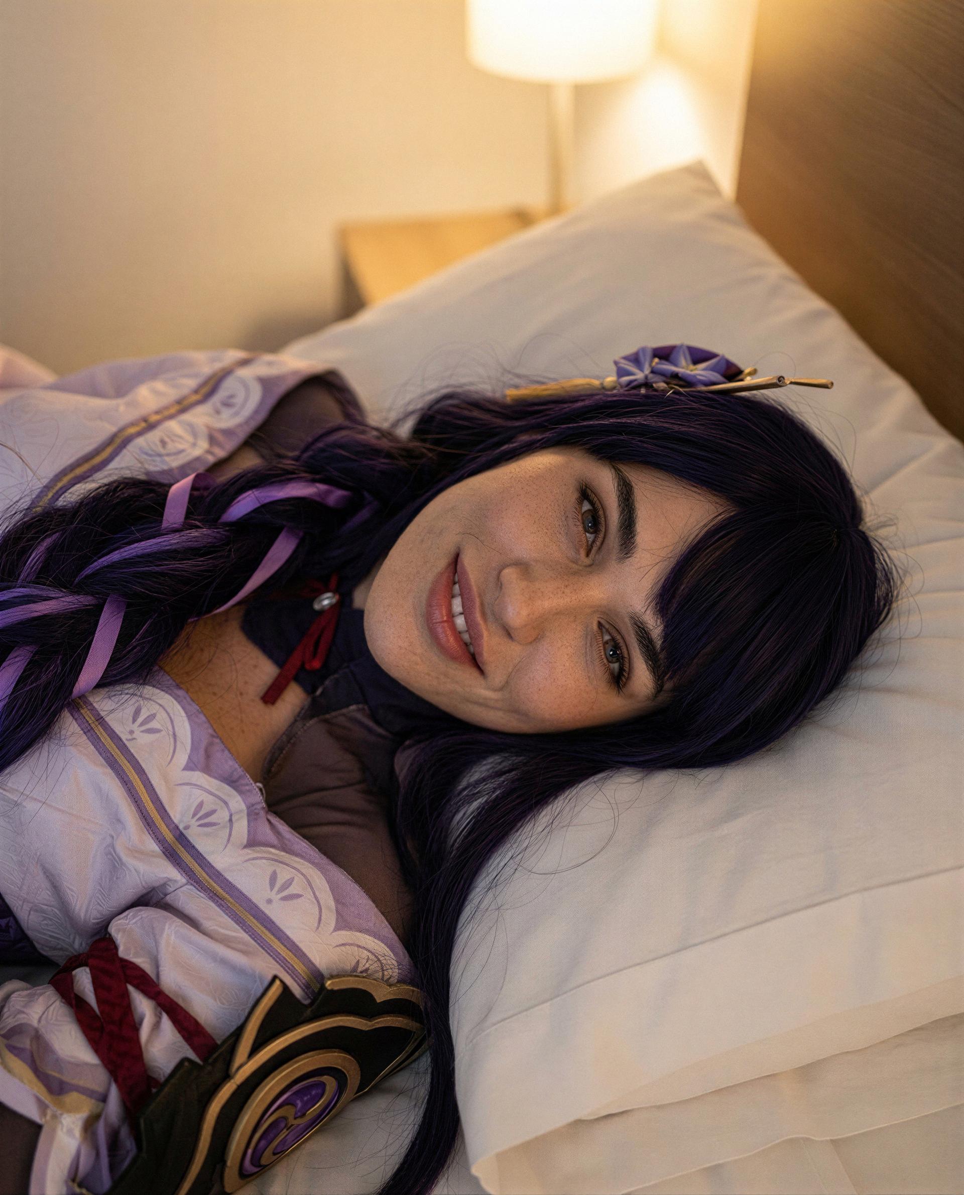 Just me, this bed, and a secret reserved for one subscriber - wanna be the lucky one? 💜, by Paz García