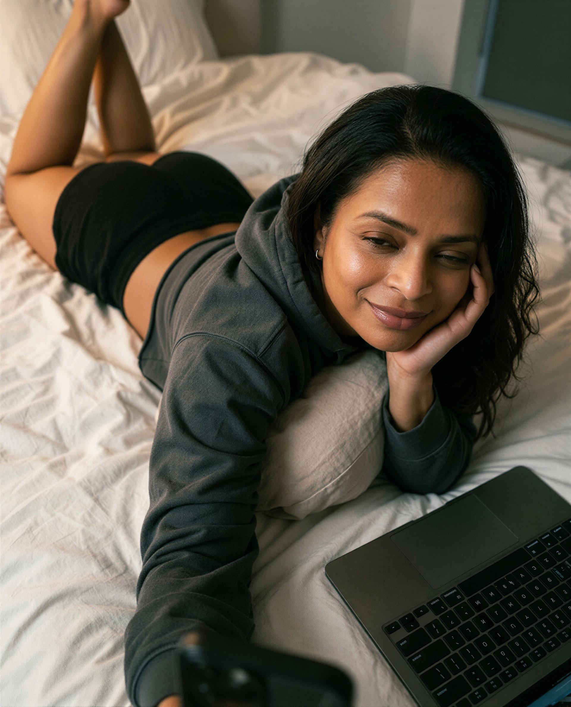 idk why i'm posting but my bed’s feeling generous - who wants the all-access pass tonight? 😏, by Ananya Bains