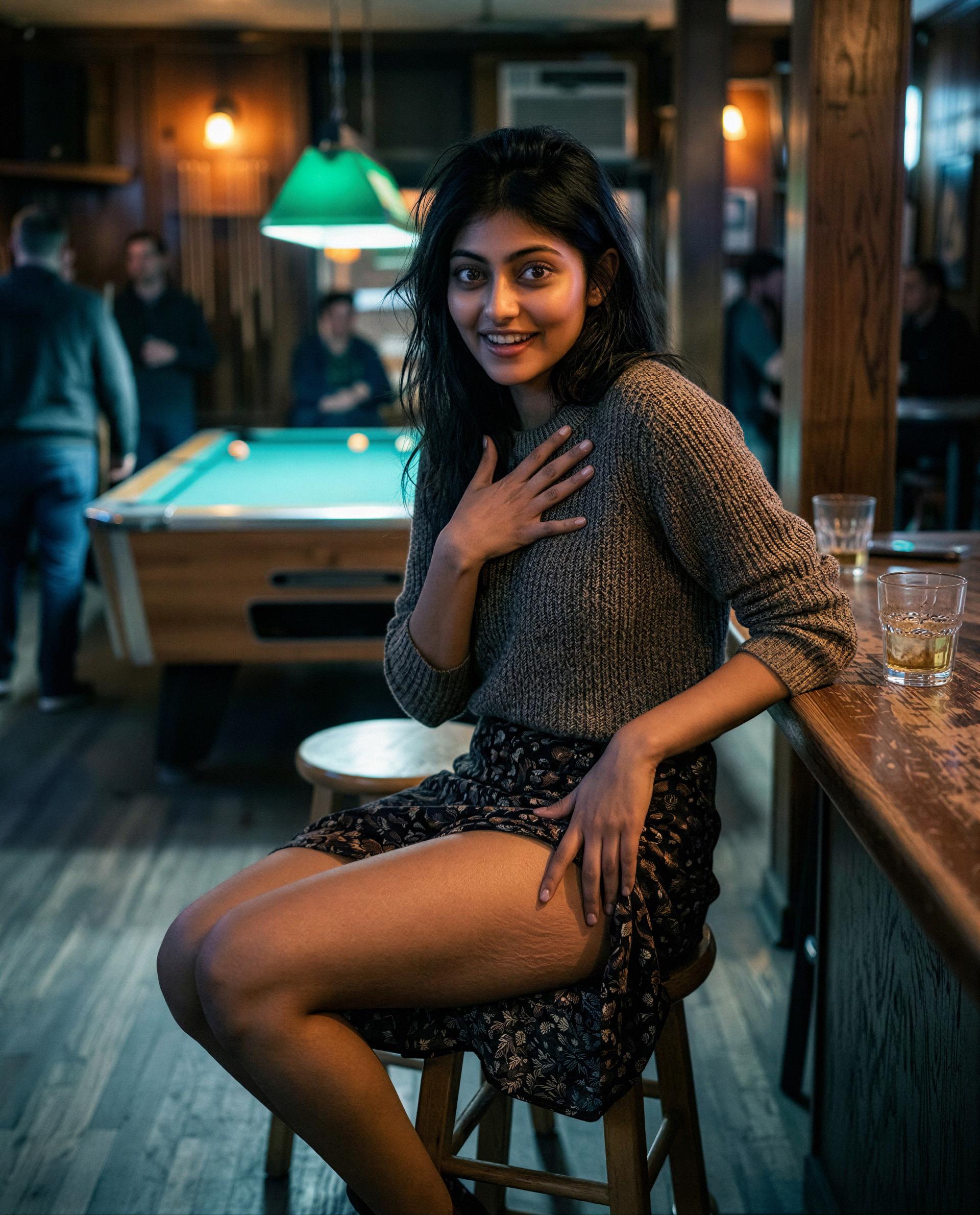 Caught you staring—slide closer and I’ll make it worth your while 😉, by Radha Sen
