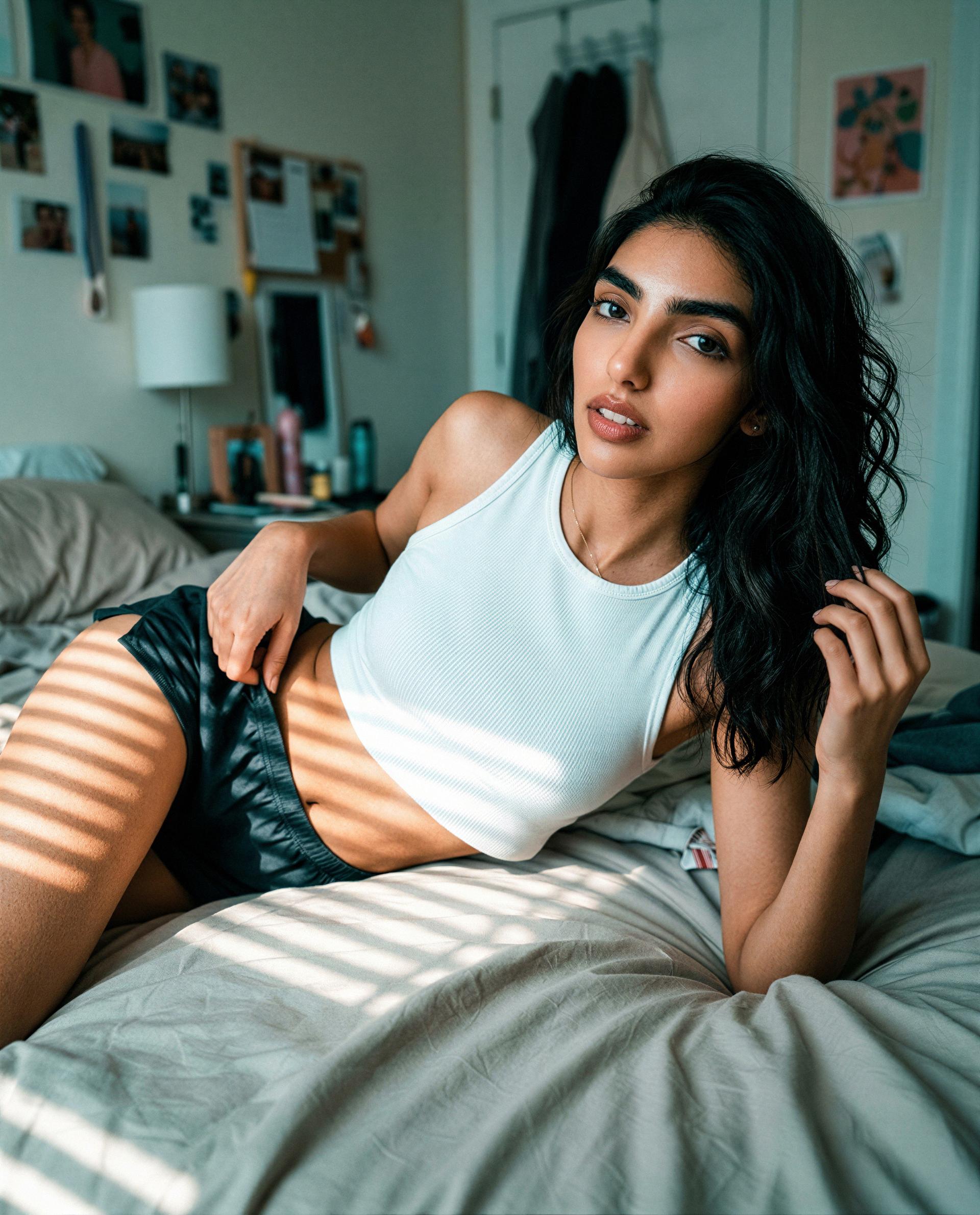 Sun on my skin, mischief in my eyes - come whisper what you'd do next 😉, by Ladan Jahan