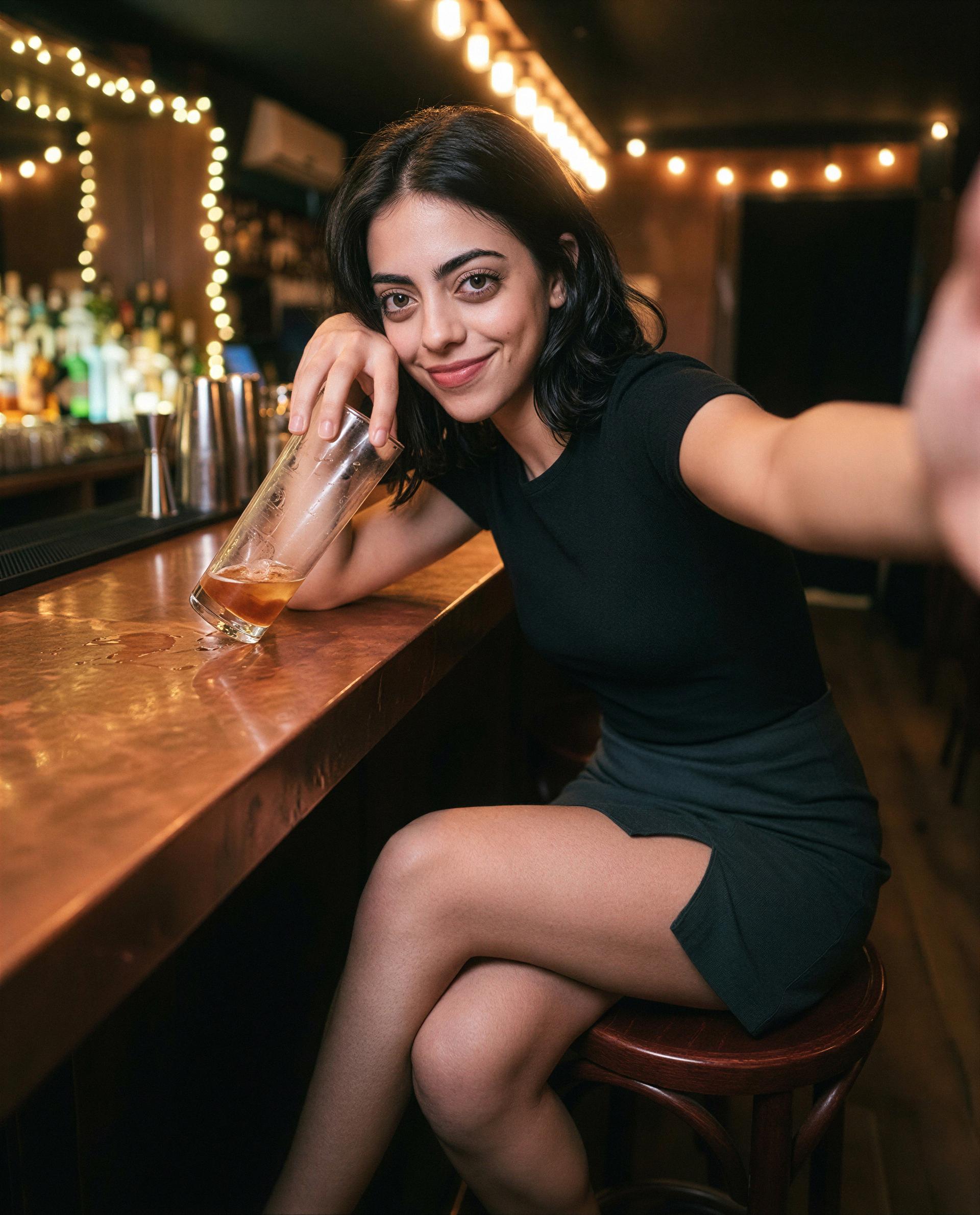 Keep my drink company and I’ll trade you something even more tempting—interested? 💕, by Ana Rios
