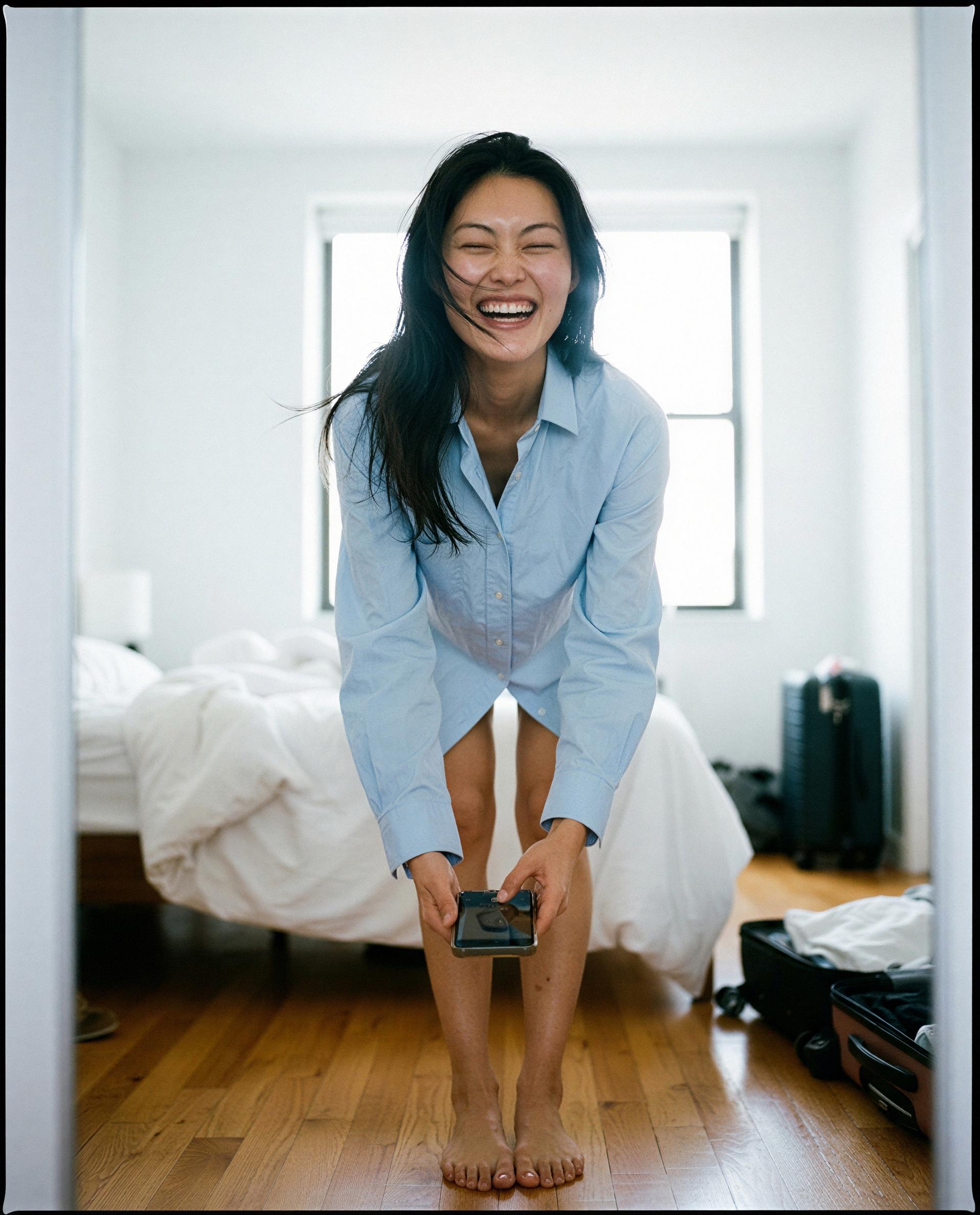 Morning light, crooked smile - buy me breakfast and maybe I’ll let you stay 😉, by Shanshan He