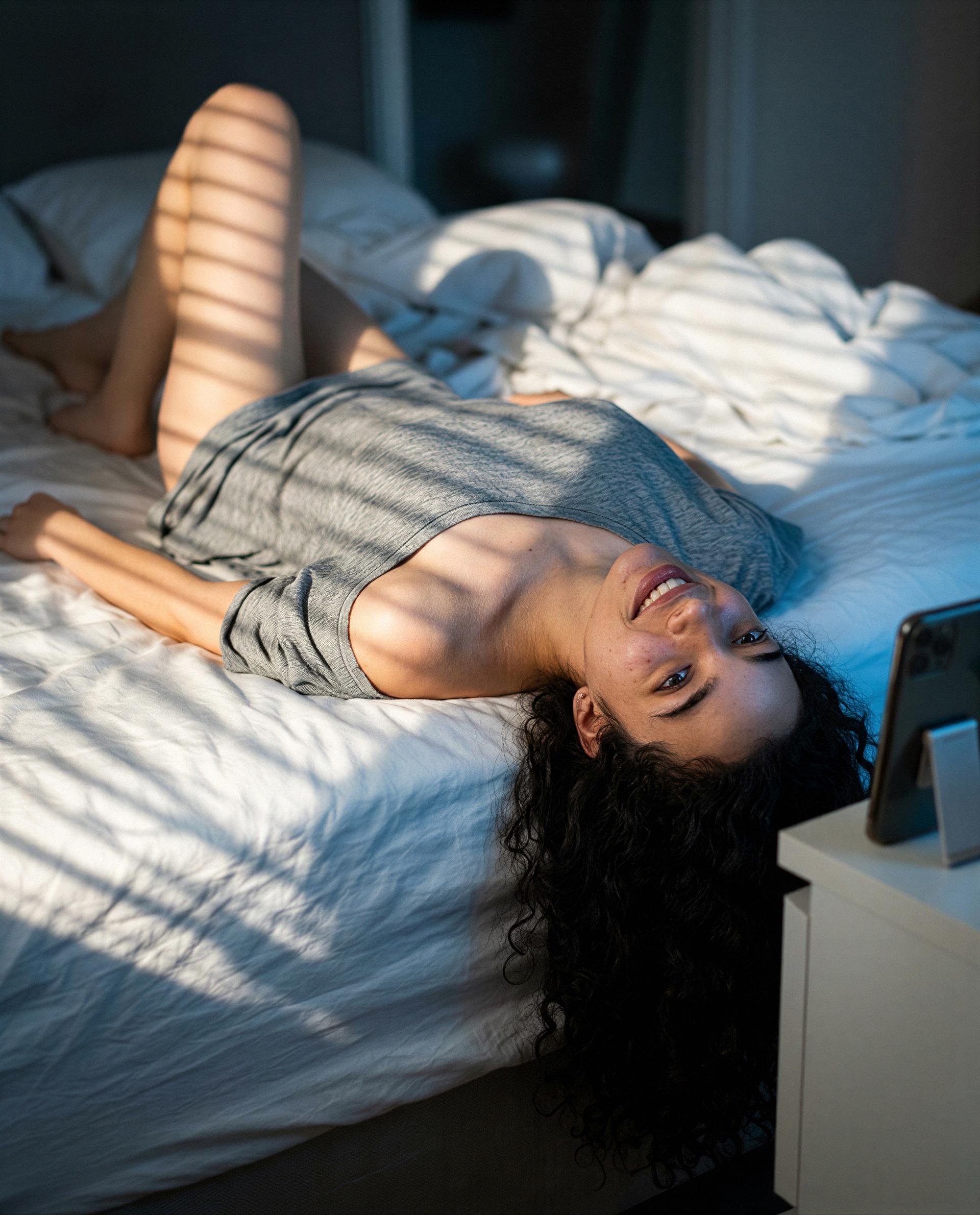 Saved a spot at the edge of my bed—come be my favorite secret tonight 😘, by Patricia Carvalho