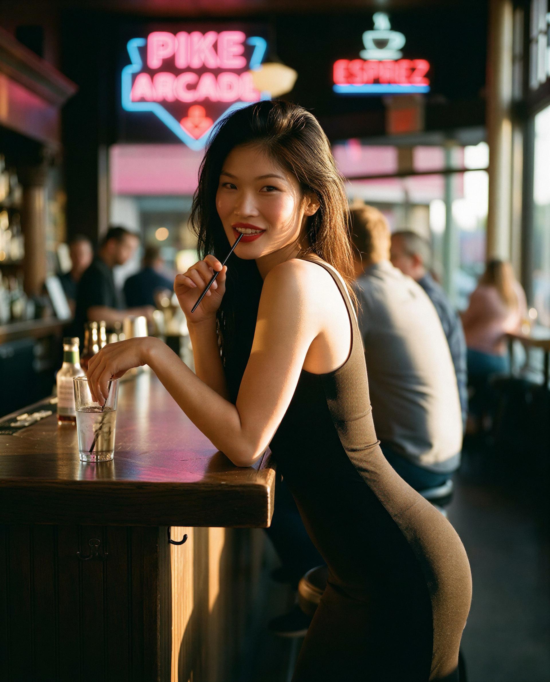 Neon’s flattering but I’d rather you stare—want to try? 🥺💋, by Chloe Nguyen