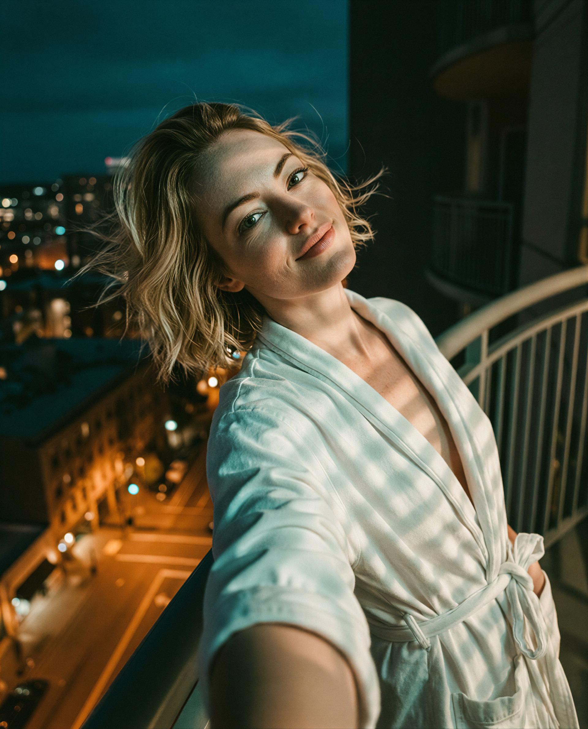 City's asleep and I'm wide awake—come claim this balcony and me for the night 😘, by Erin Frank