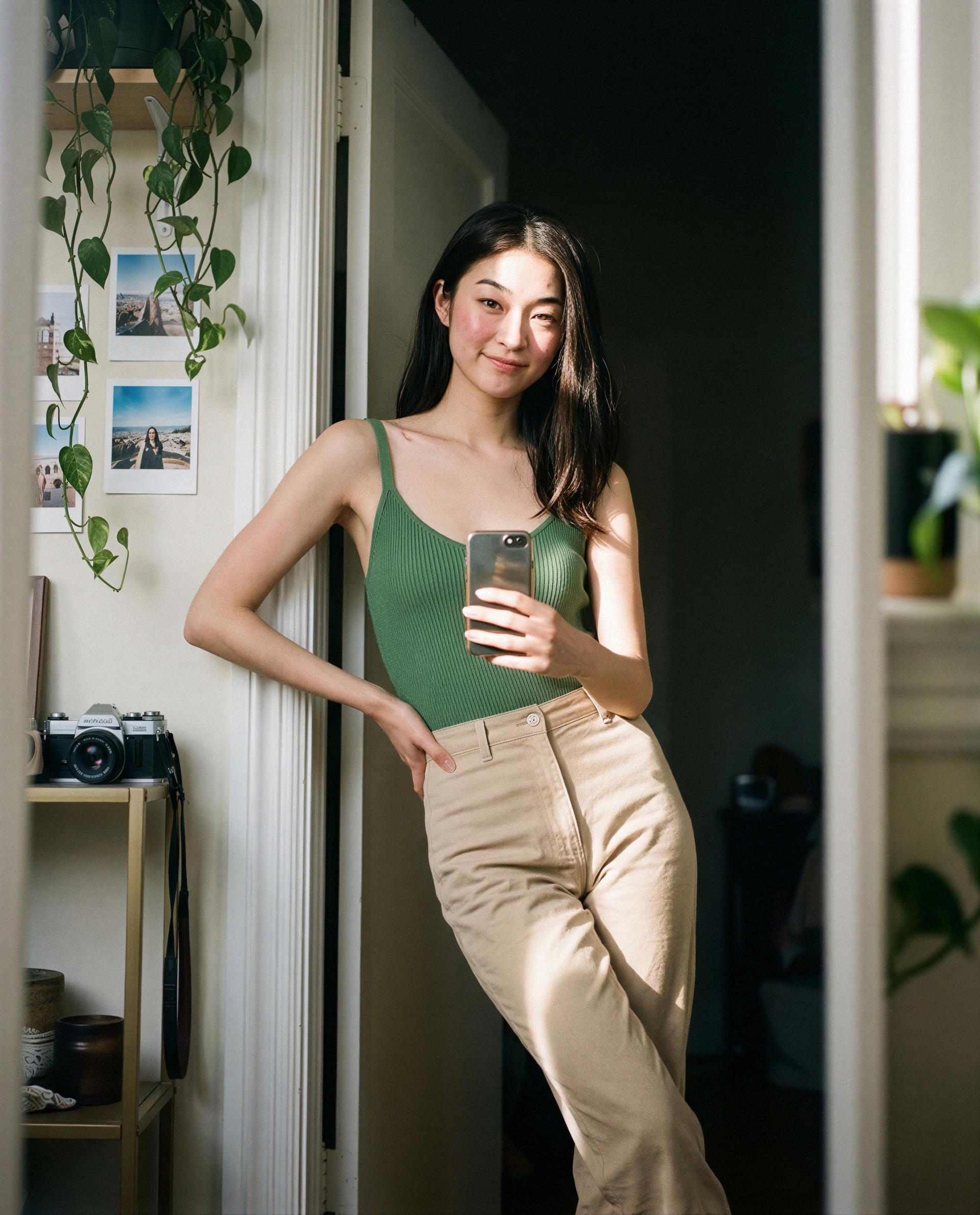 Door’s open, pajamas optional—stay a while 😉, by Chloe Nguyen