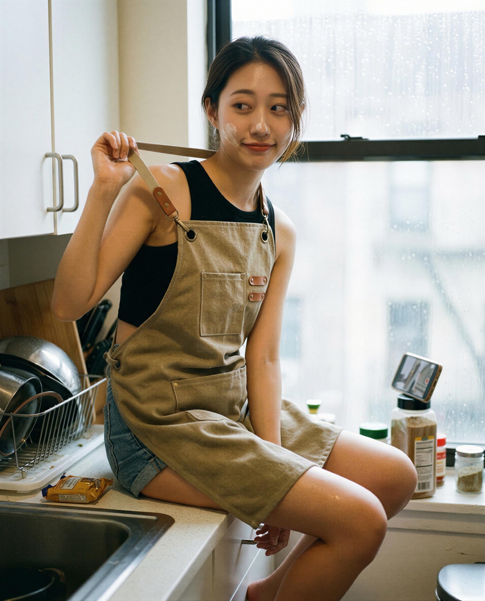 Might burn the cookies just to get your attention - care to rescue me? 😘💕, by Rui Yang
