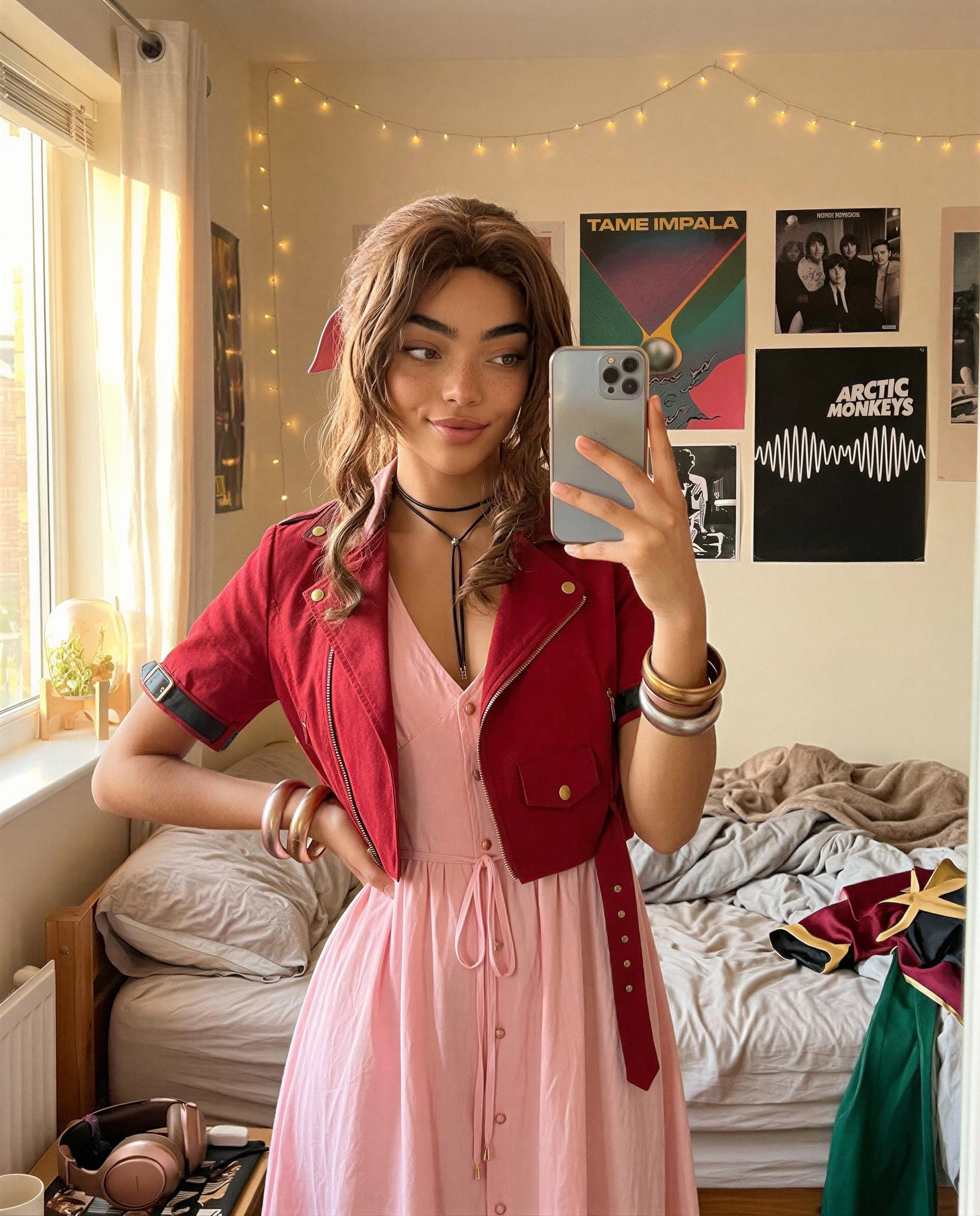 I kept the lights low and the dress ready—are you coming to play? 😉, by Faith White