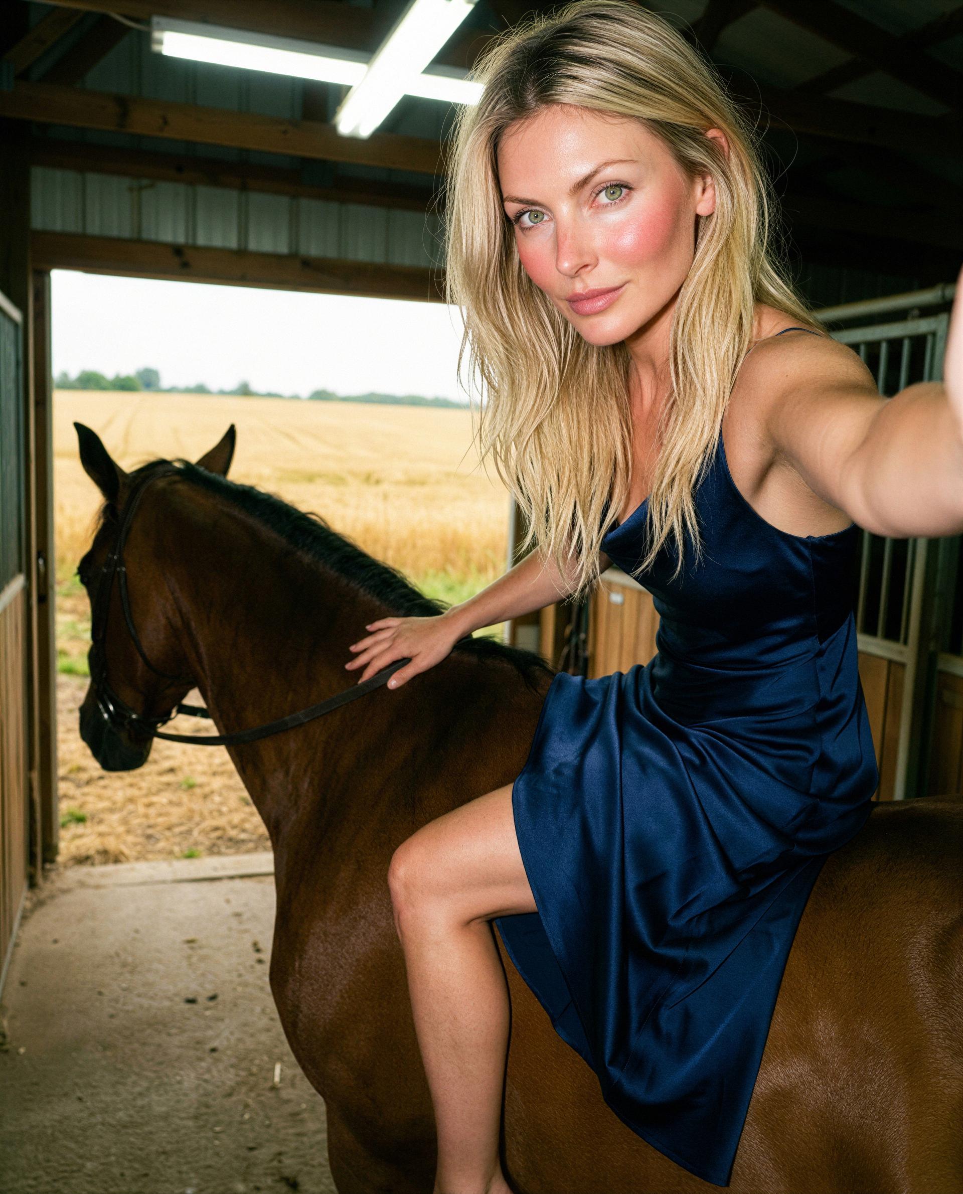 Satin, saddle, and one golden ticket - come claim it in my messages. 😉💕, by Anna Petrov