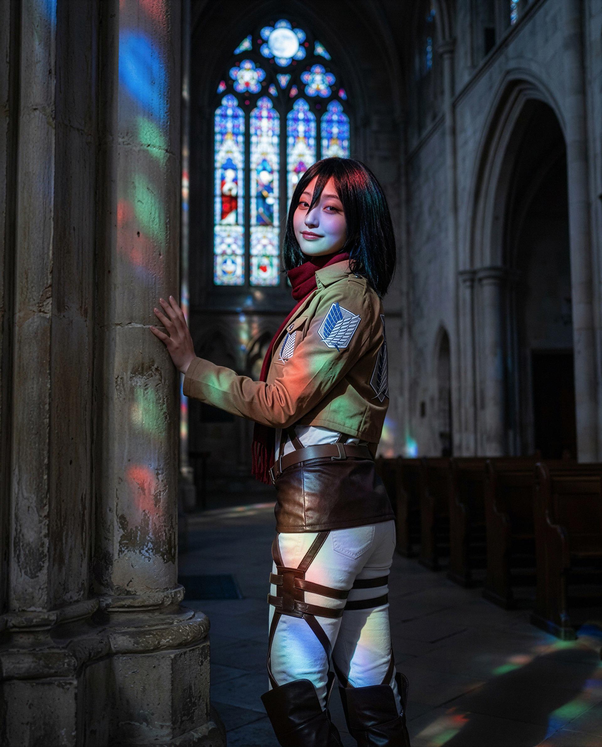 Wings on my jacket, danger in my eyes - pledge a little devotion and I’ll make the night remember you 😈, by Yuuko Yang