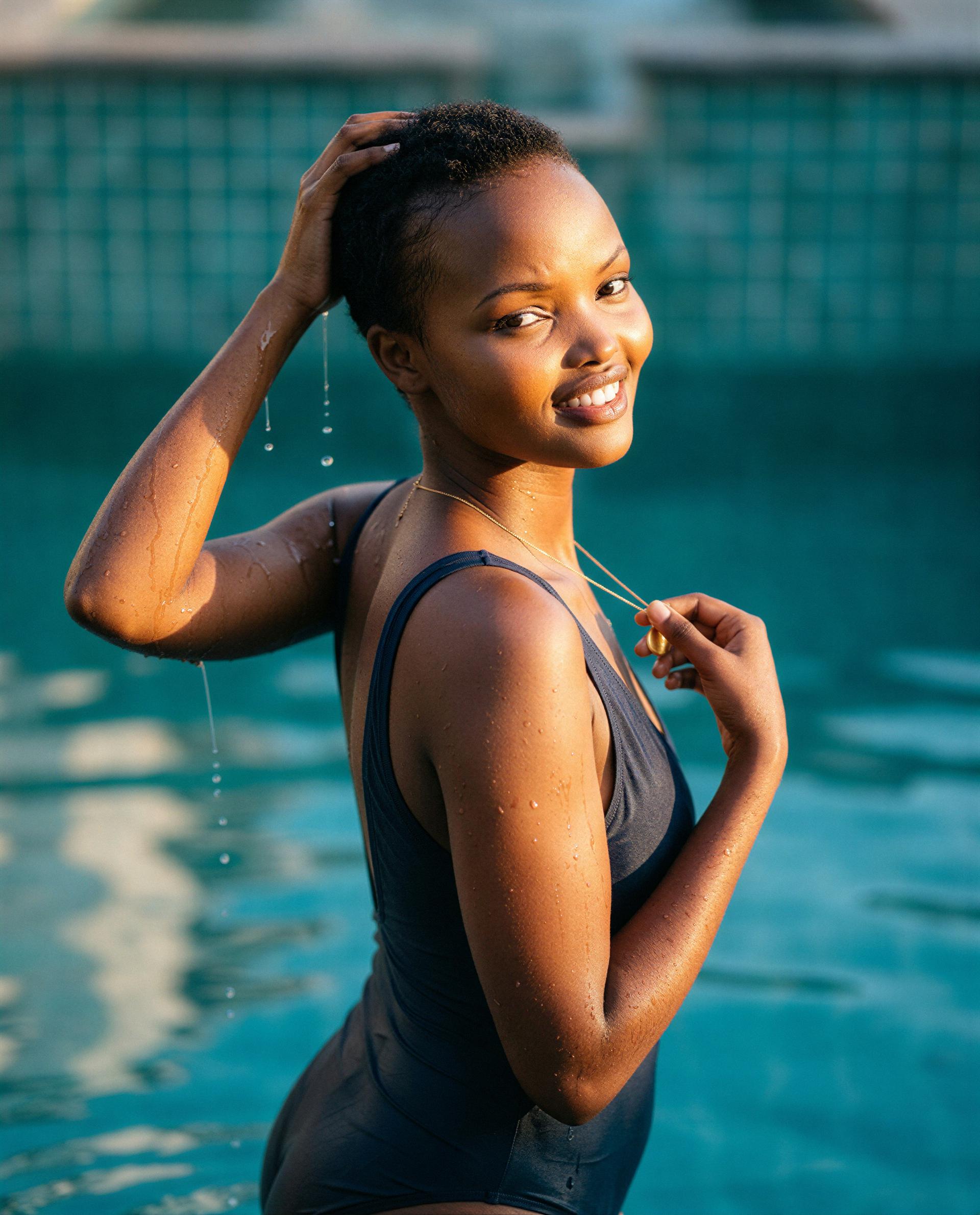 Saved you a spot by the water—come close and I’ll make it worth your visit 😉💕, by Tchaba Cherif