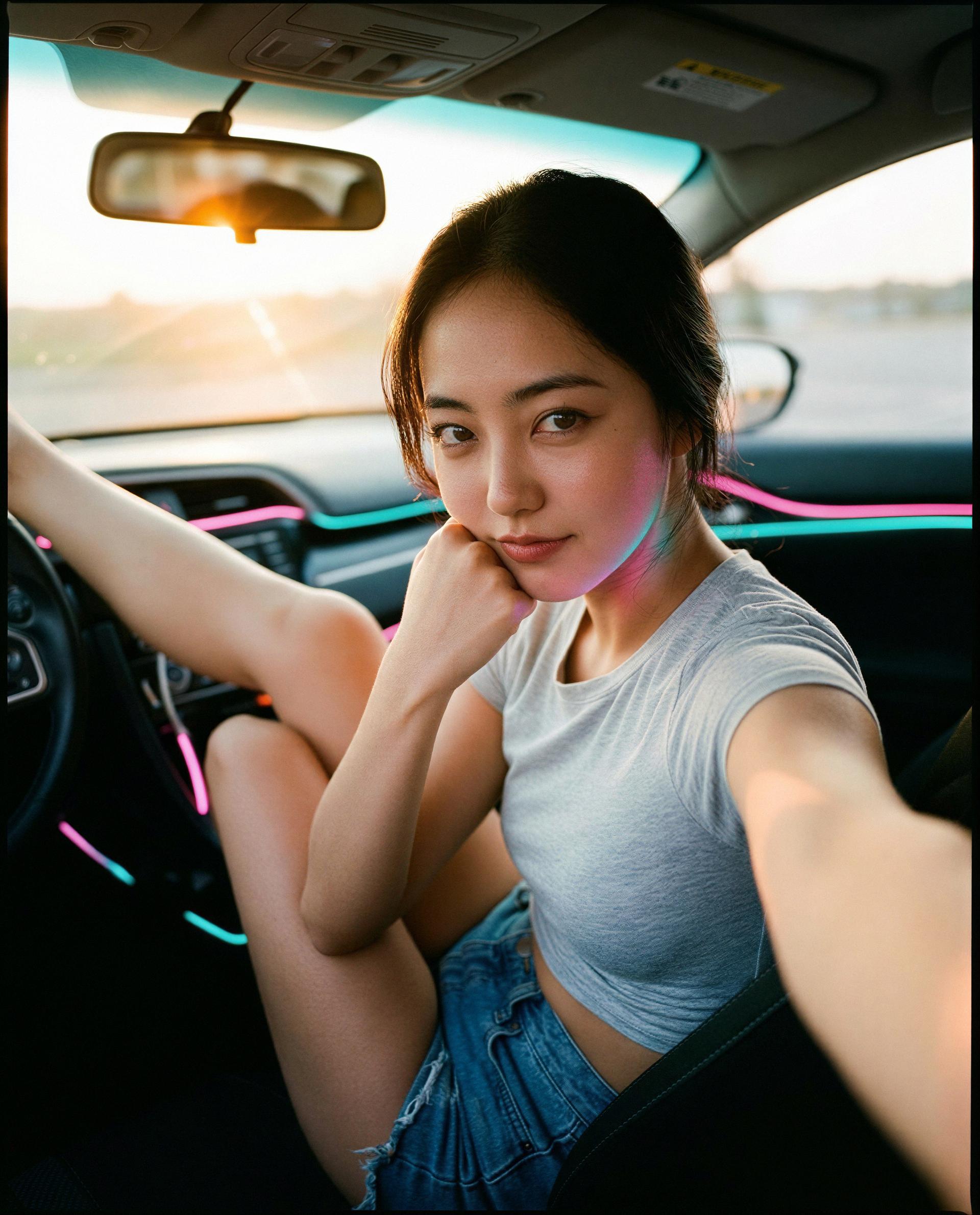 Think the sunset’s pretty? Wait till you see me up close 😘, by Nanami Hayashi