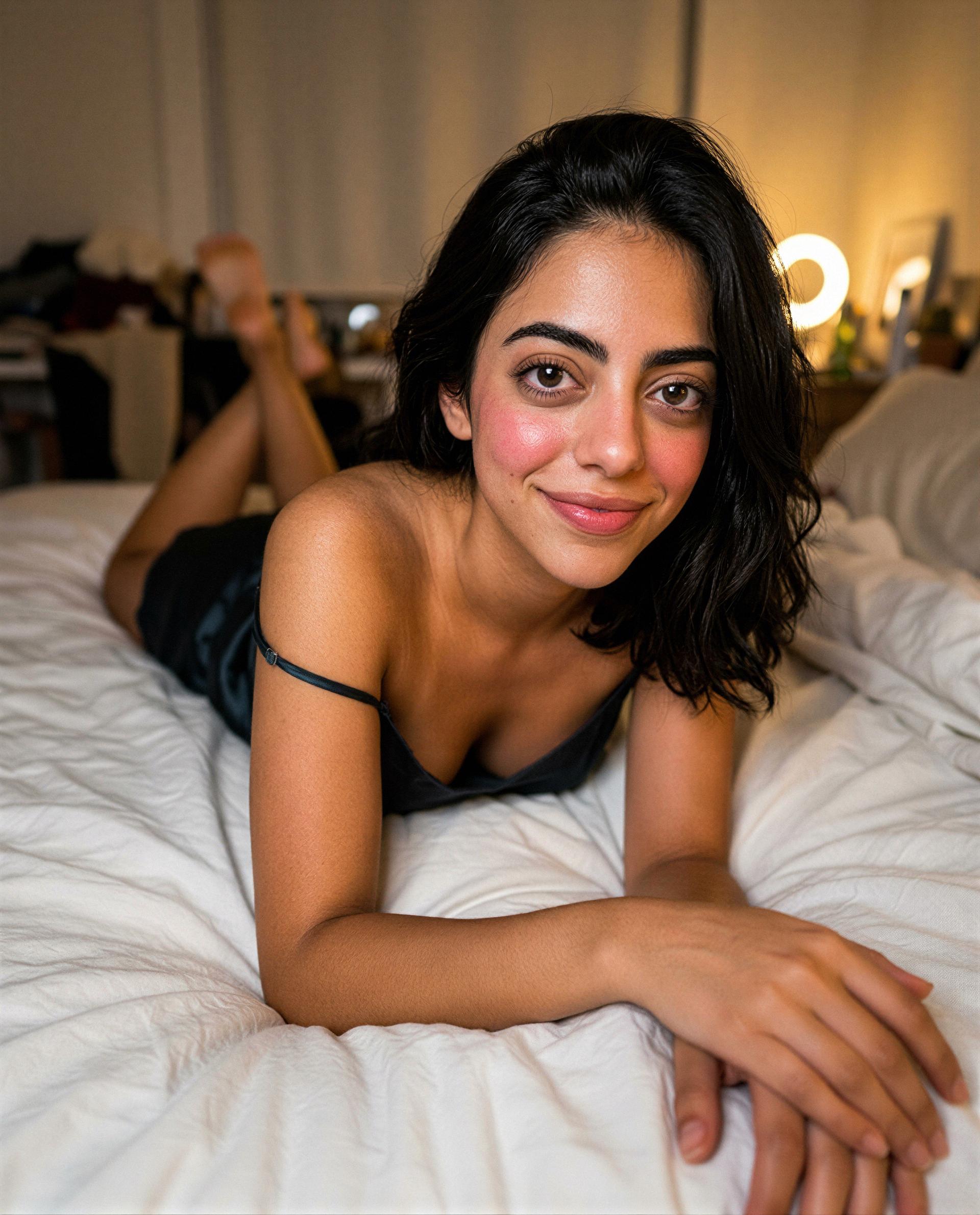 Just me, your screen, and a whole lot more waiting—come make tonight unforgettable 💕, by Ana Rios