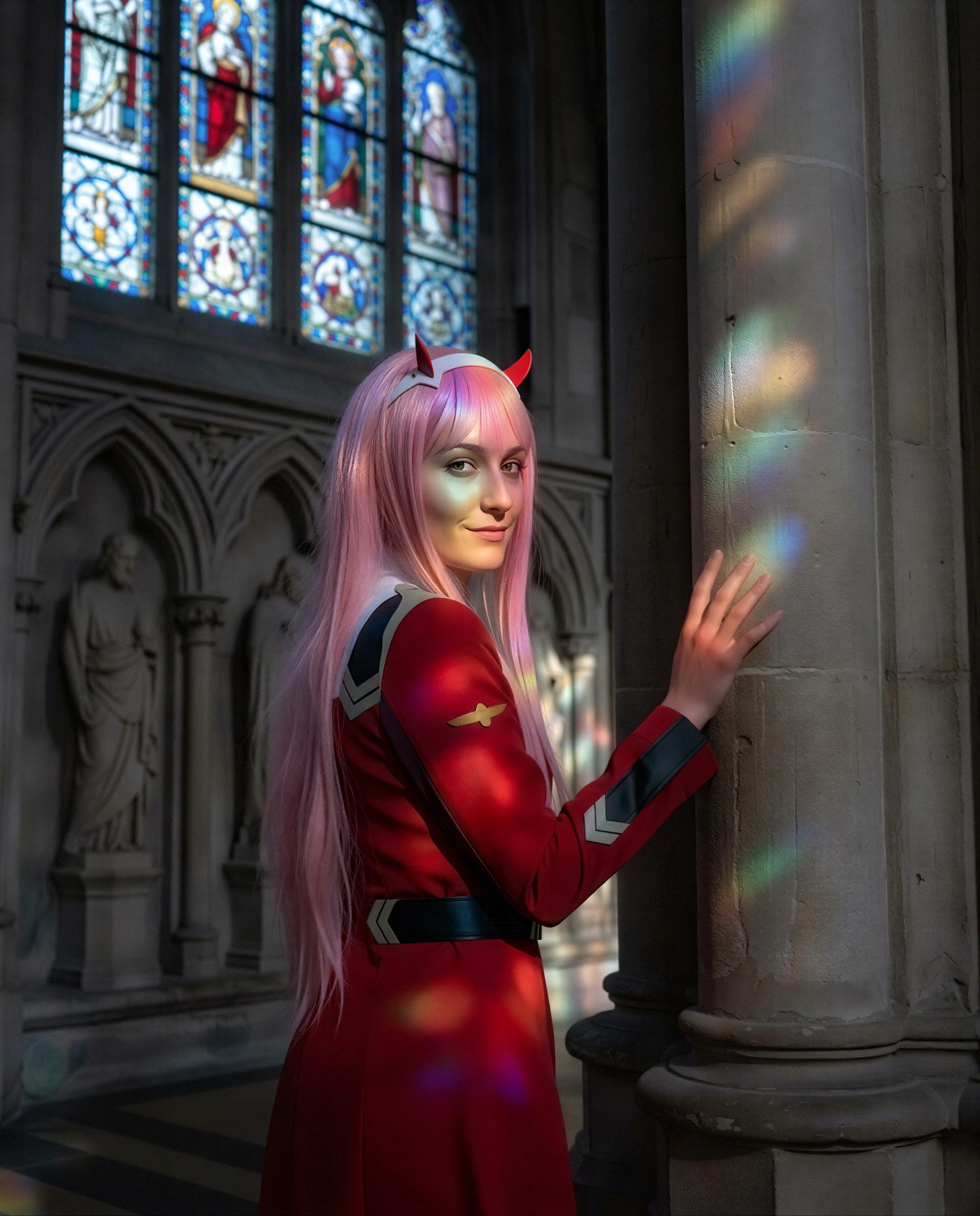 Saved the best beam of stained‑glass light just for you - come be my favorite sinner, babe 😉💕, by Emily Schäfer