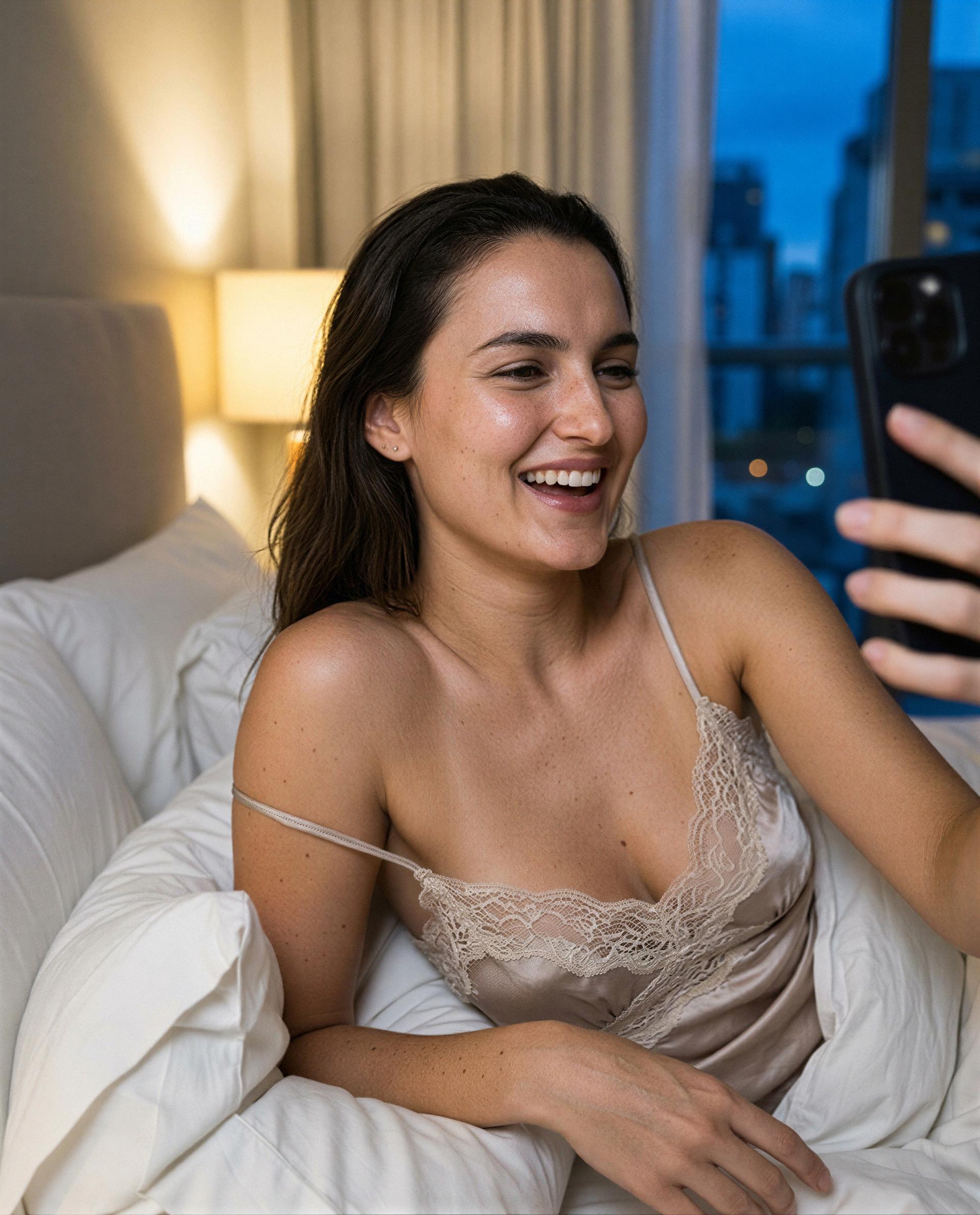 Liudmyla Matviyenko: Late nights and sweet smiles, who’s up for some fun? 😘