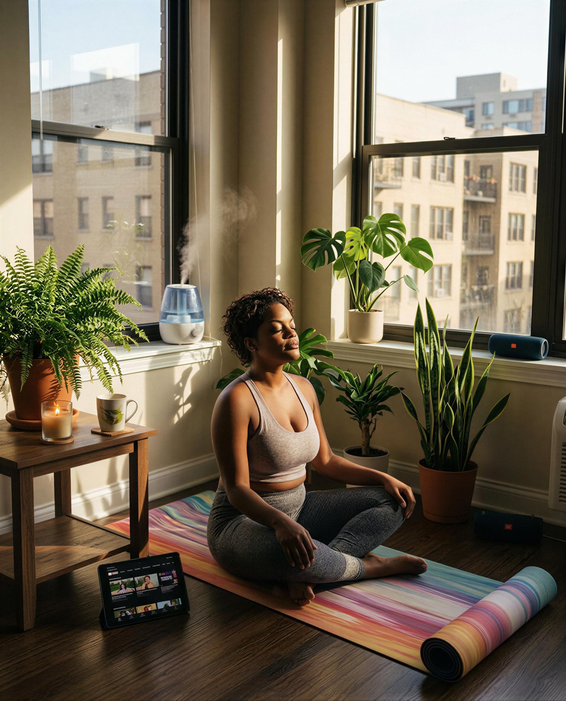 Danielle Robinson: Morning vibes are all about sunlight, plants, and a little bit of calm before the day kicks in. Ready to flow and share some 