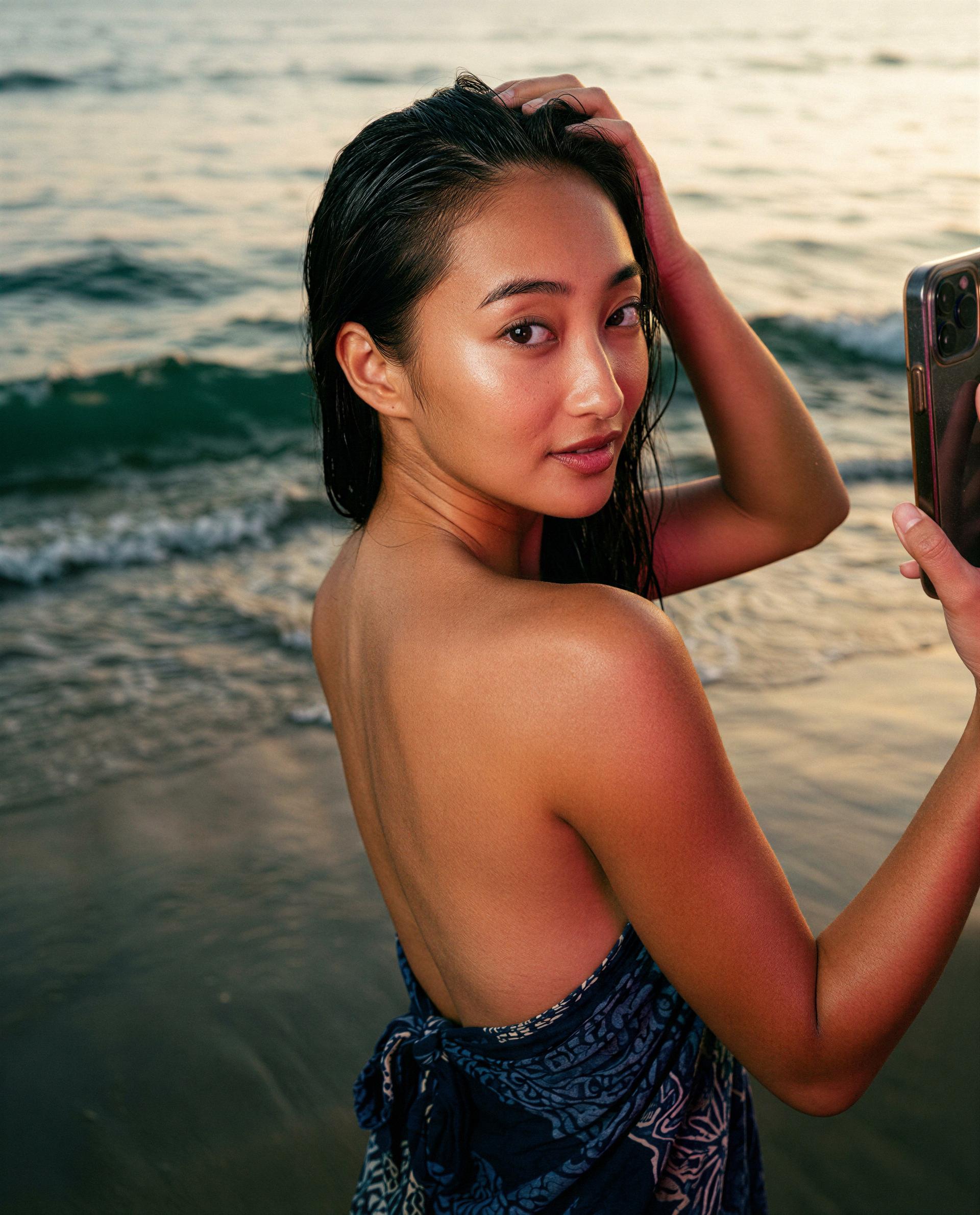Backless, breathless—who’s ready to make waves with me?, by Lata Pillai