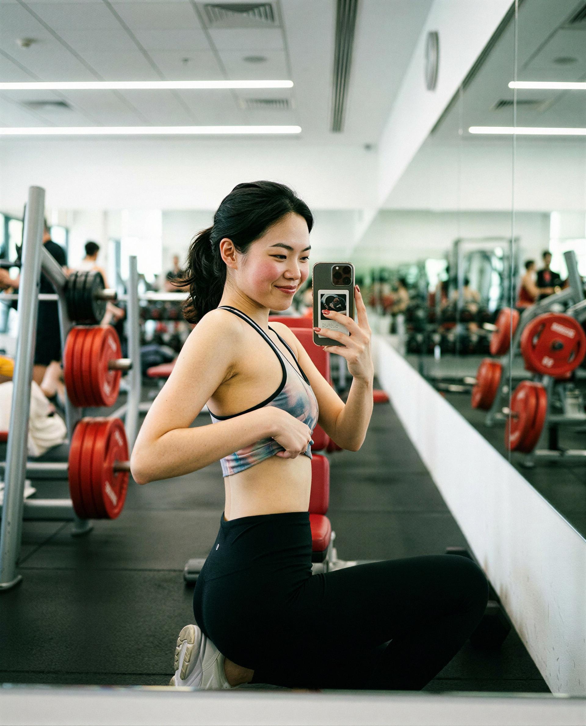 Warmed up and ready—stick around to help me cool down? 😘, by Ga-eun Bae