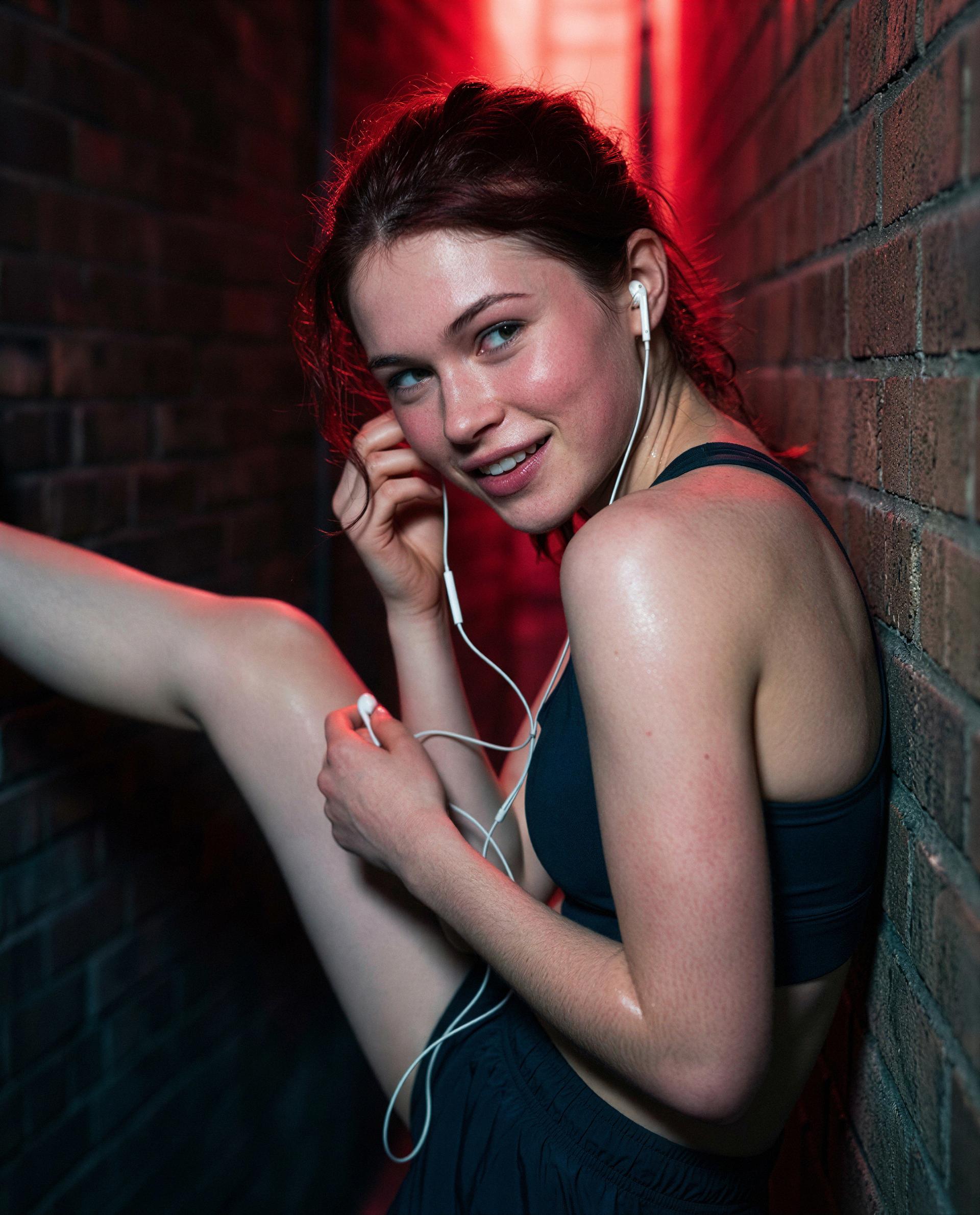 Posting because I couldn't help myself—send me a tempting secret and I might whisper one back through my earbuds 😳🎧, by Saoirse Higgins
