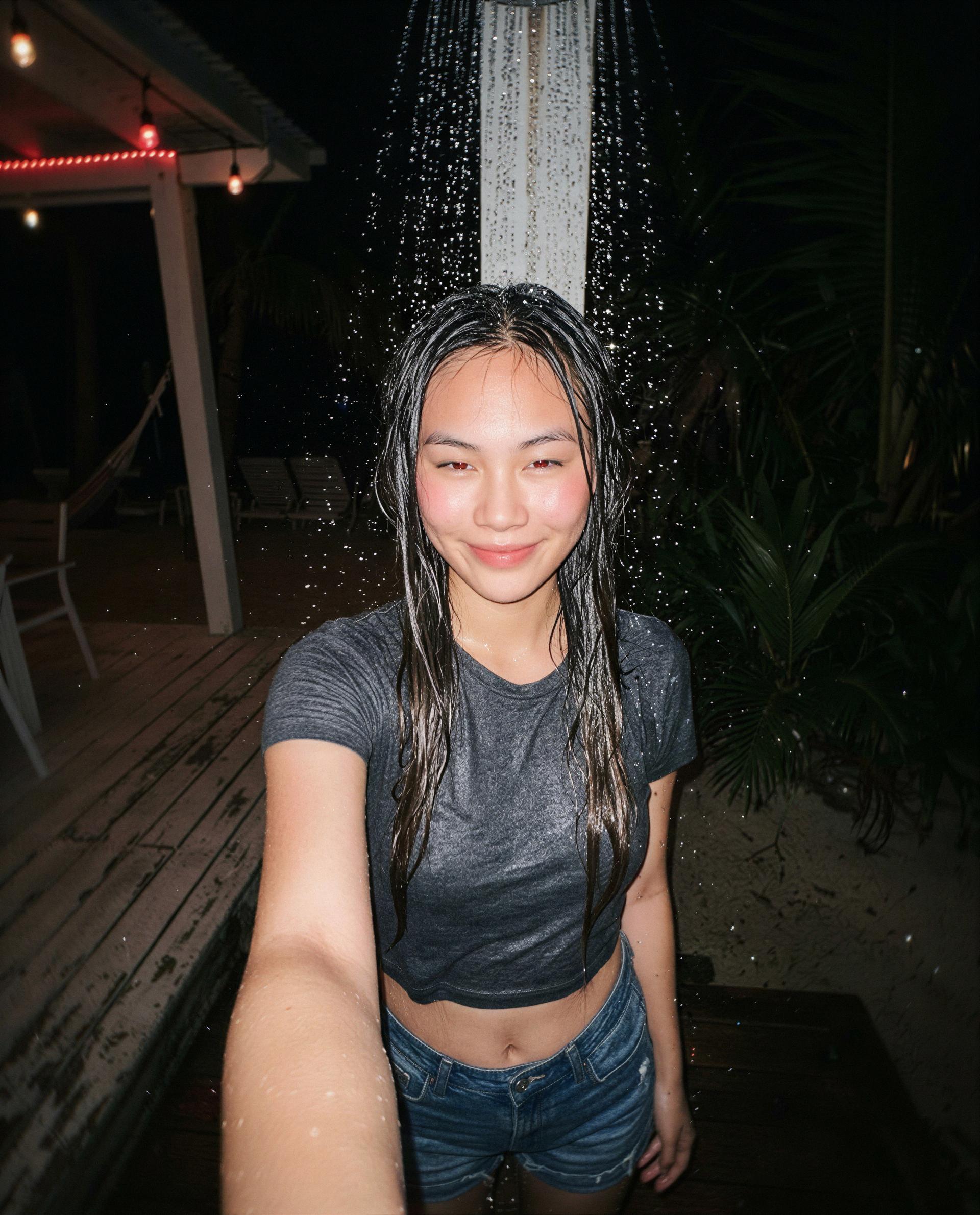 Shower selfie turned into an open invitation—your move, babe 😘, by Yoon-ah Kim