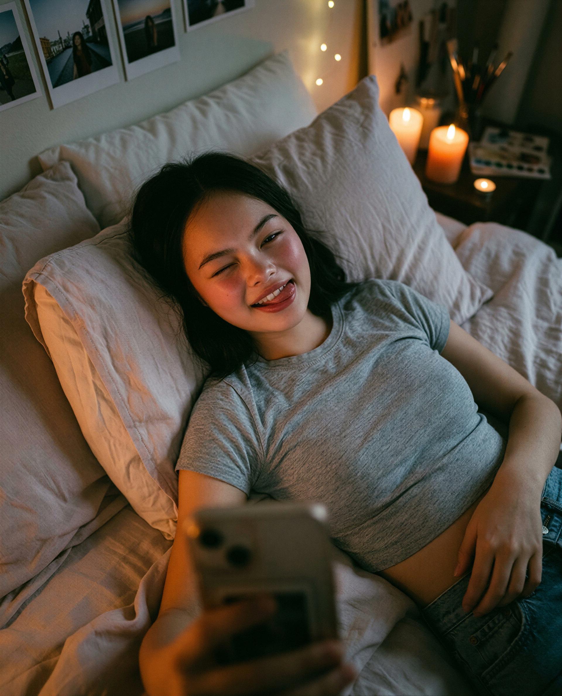 Phone's for you tonight—slide in and I'll make it worth your time 😉, by Yuna Nakamura