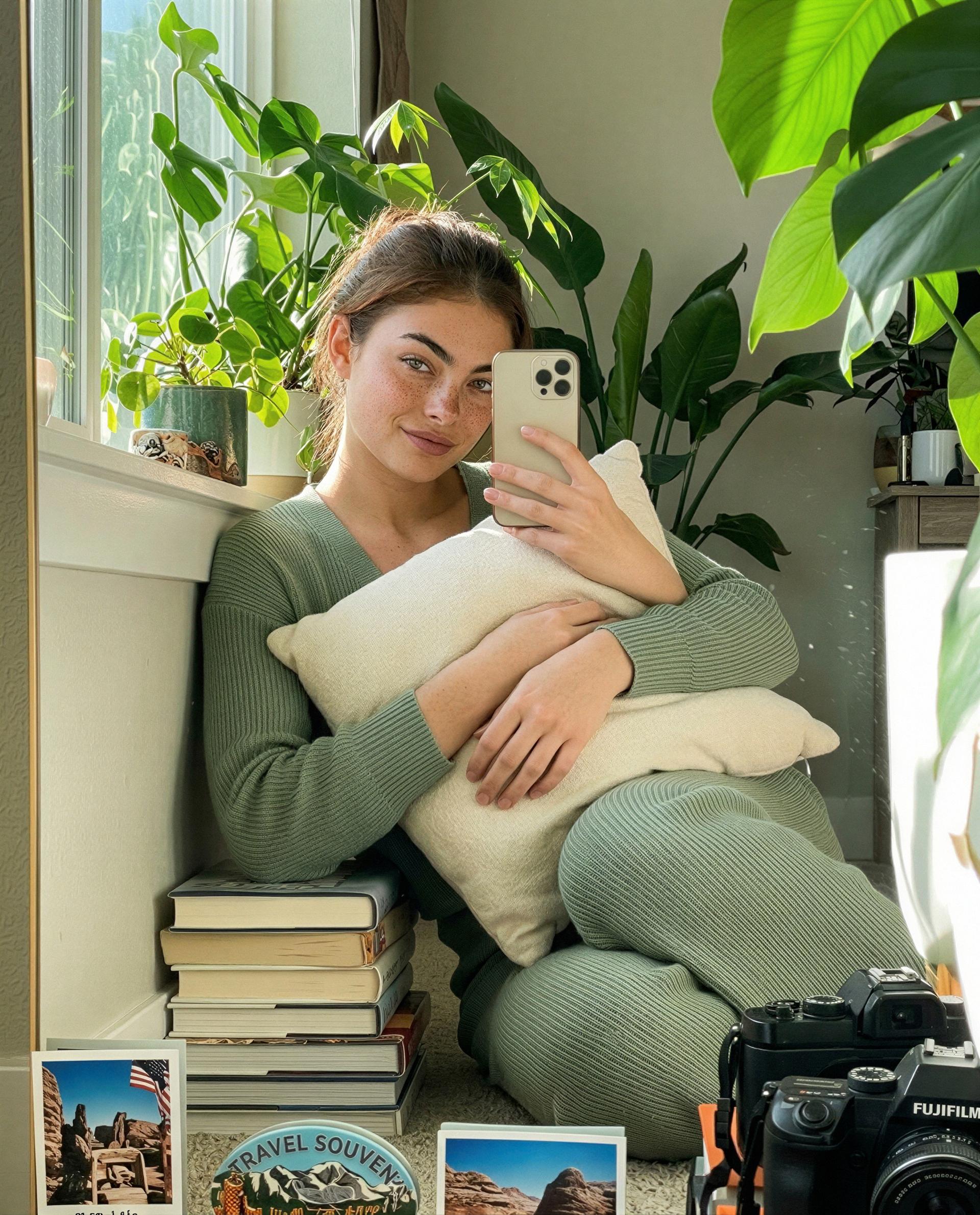 Found a cozy corner and a few naughty thoughts—wanna hear them privately? 💌, by Roisin Flanagan