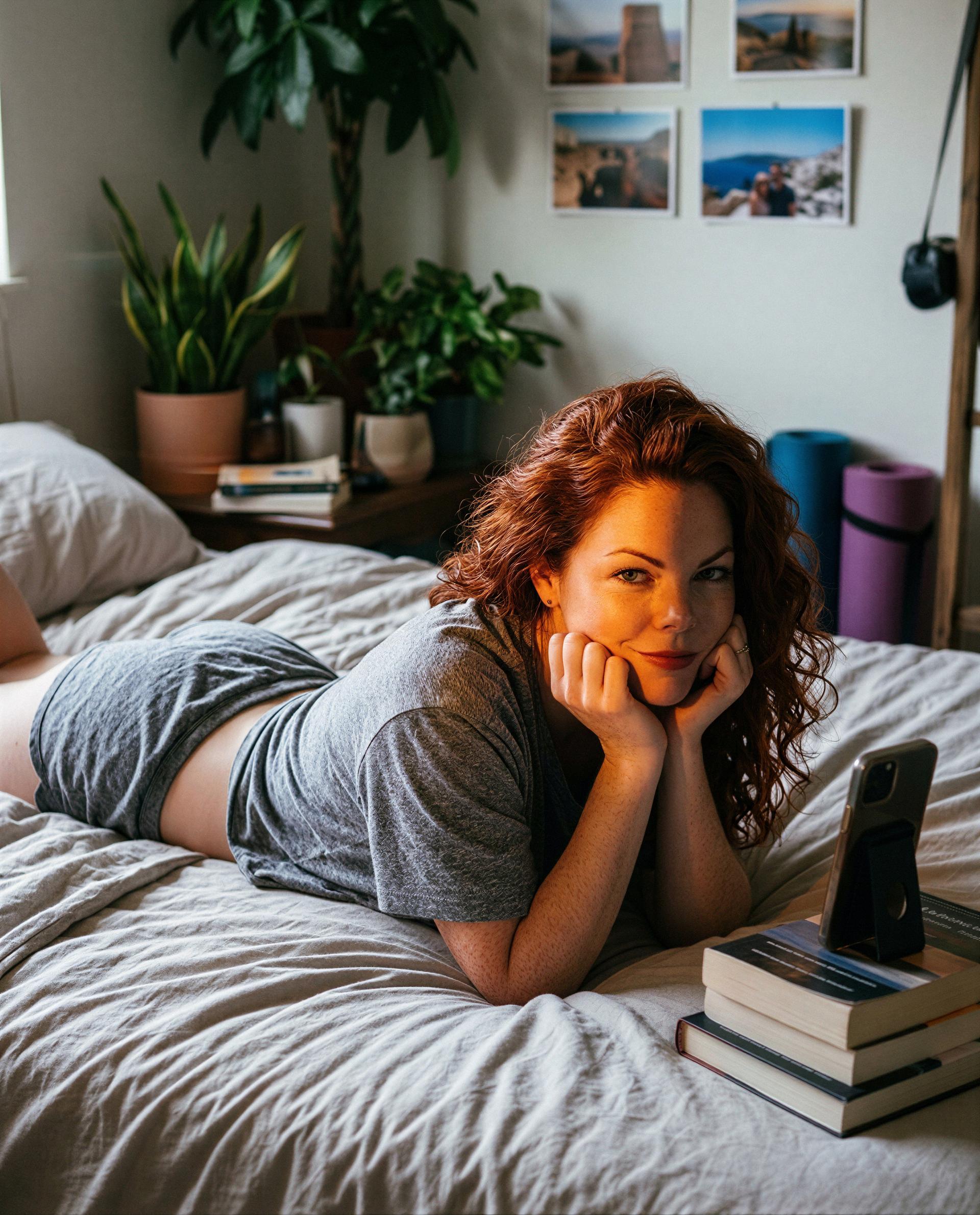 Sunlight on my skin and your name on my mind - come make this quiet bed a little louder, baby 😘💕, by Clara Bauer