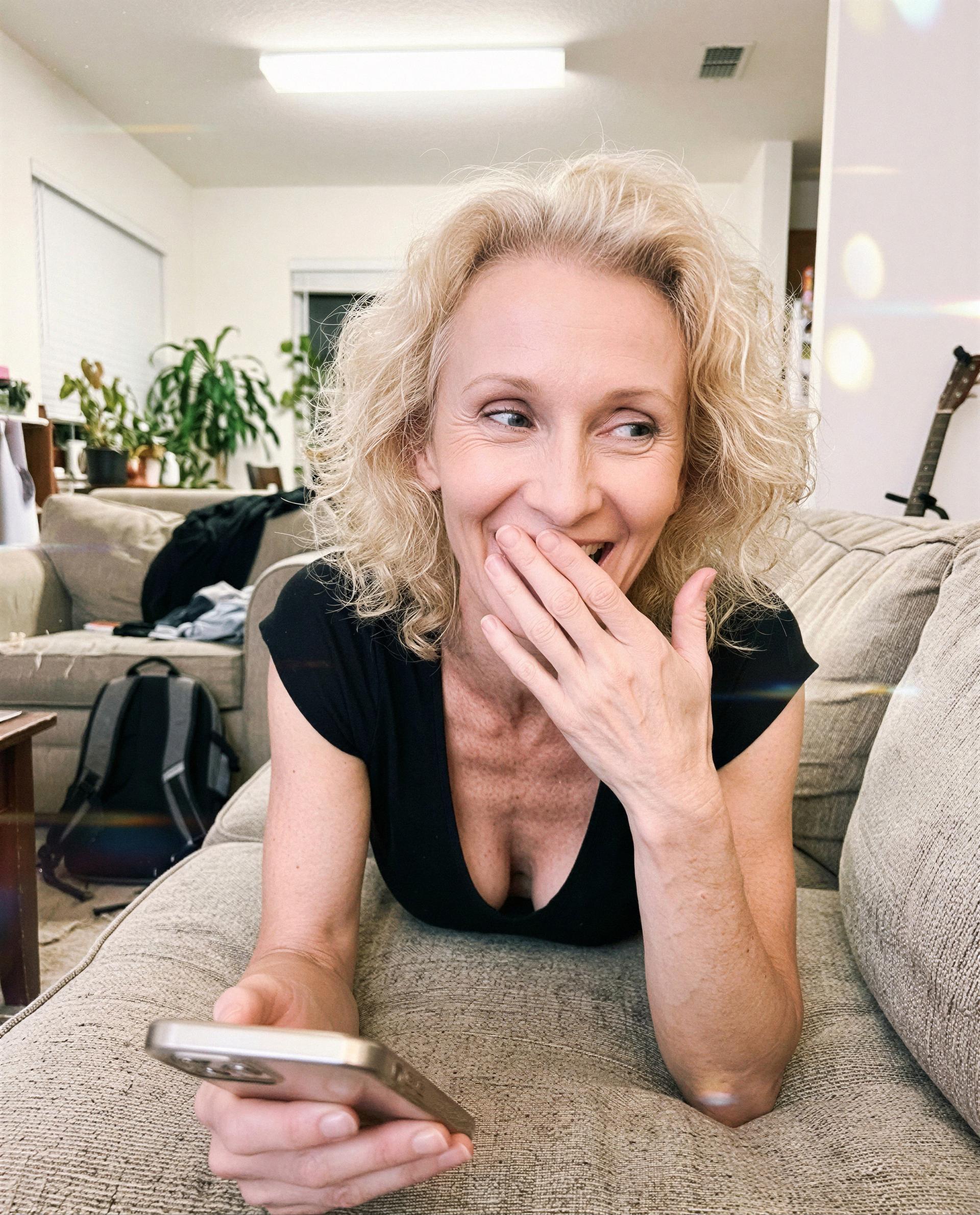 That smile's just a teaser—subscribe and I'll stop being coy. 😈, by Izabela Piotrowski