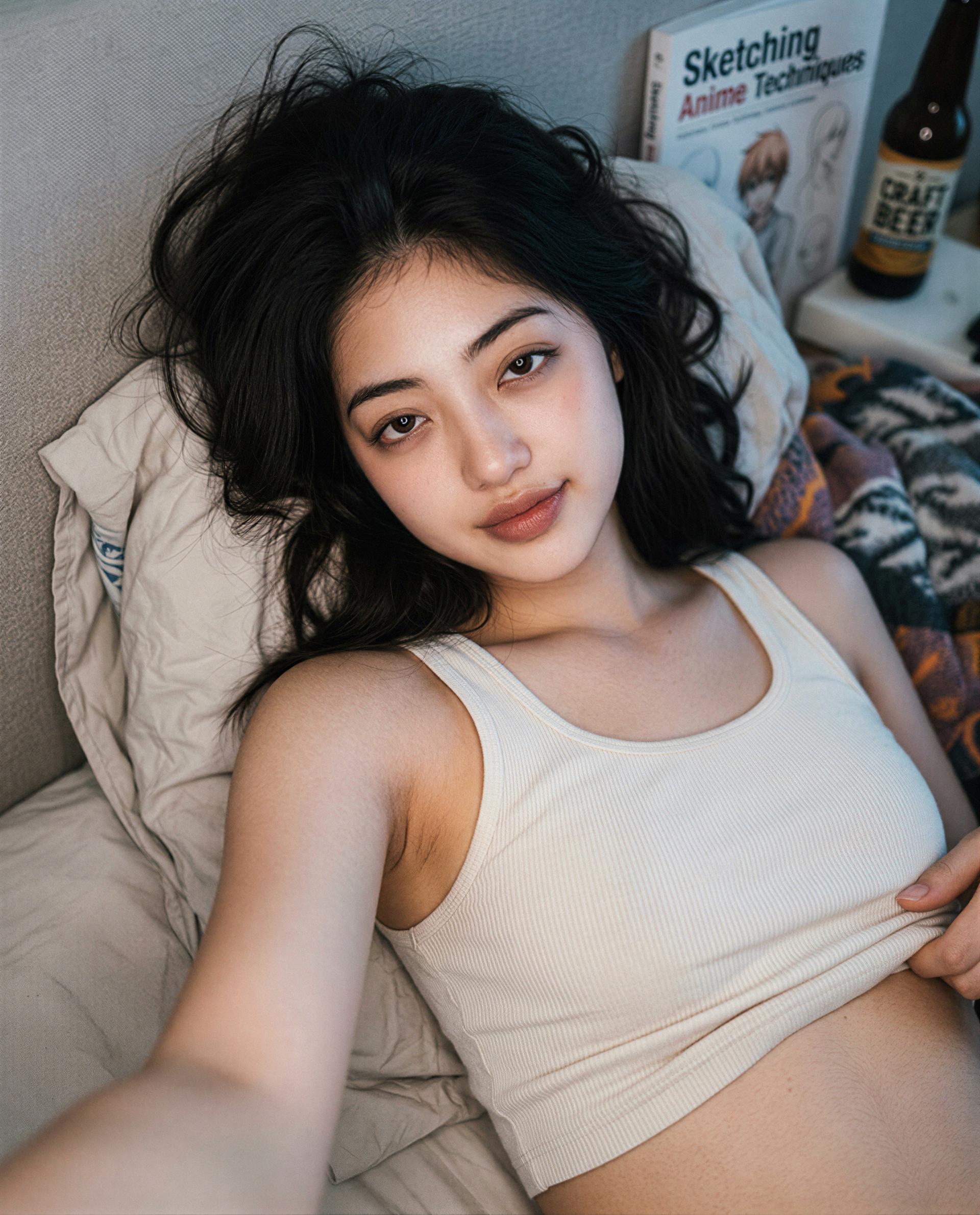 Soft sheets, softer whispers—want to hear mine? 😏💕, by Shirin Thongchai