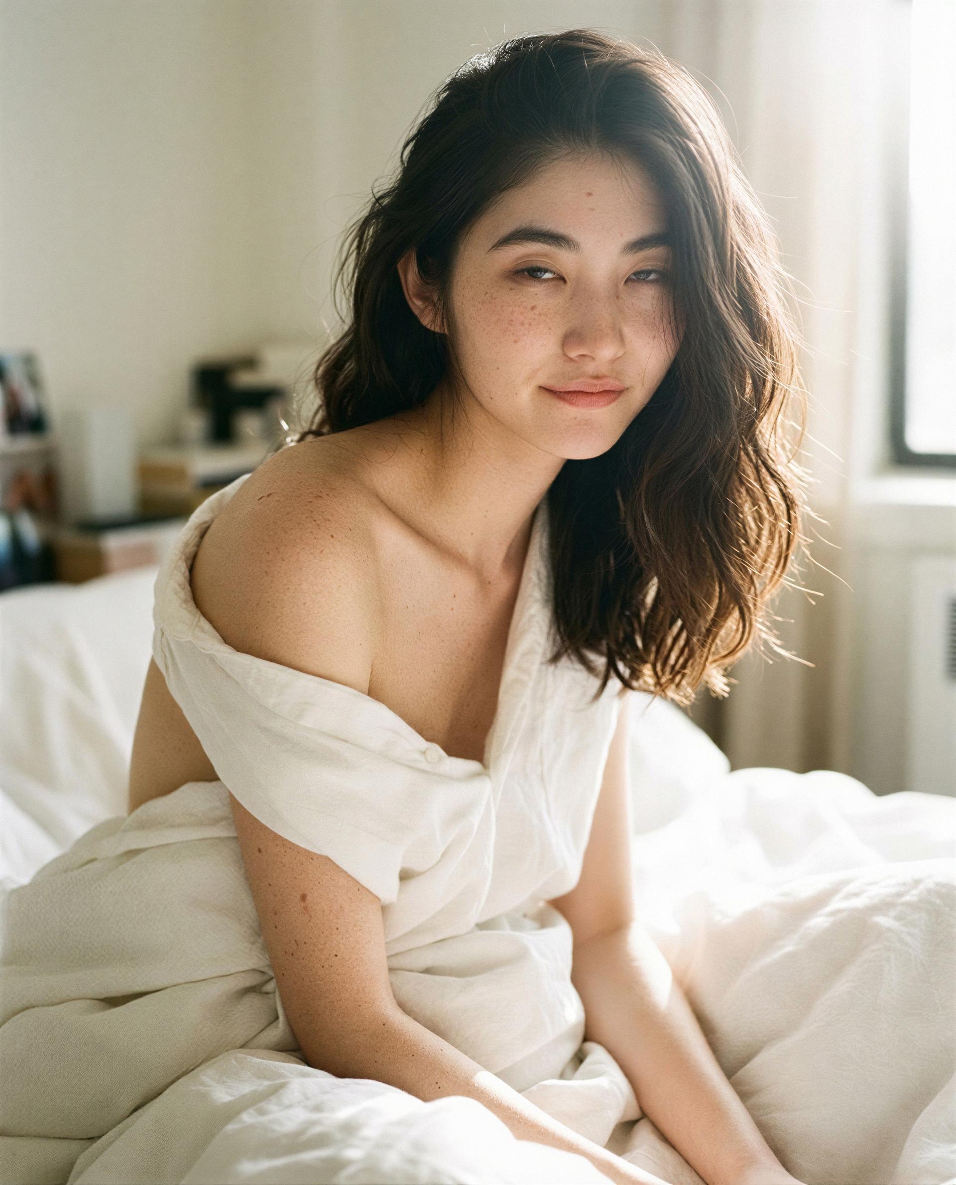 Wrapped up in softness and sweet thoughts, who's feeling a little adventurous? 💫 — Chloe Nguyen