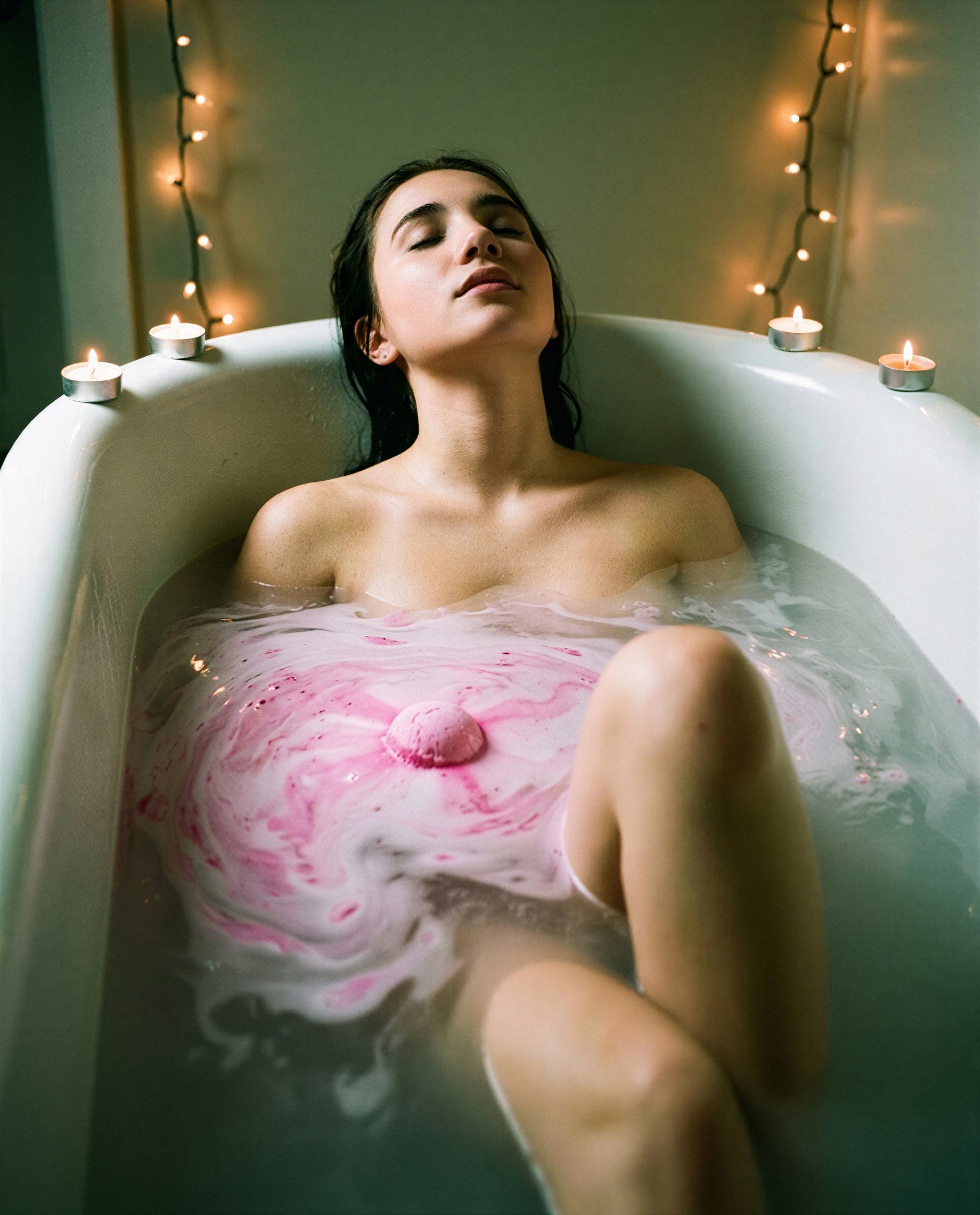 Soaked and smiling - pay to see why I’m blushing 😘, by Andreia Martins