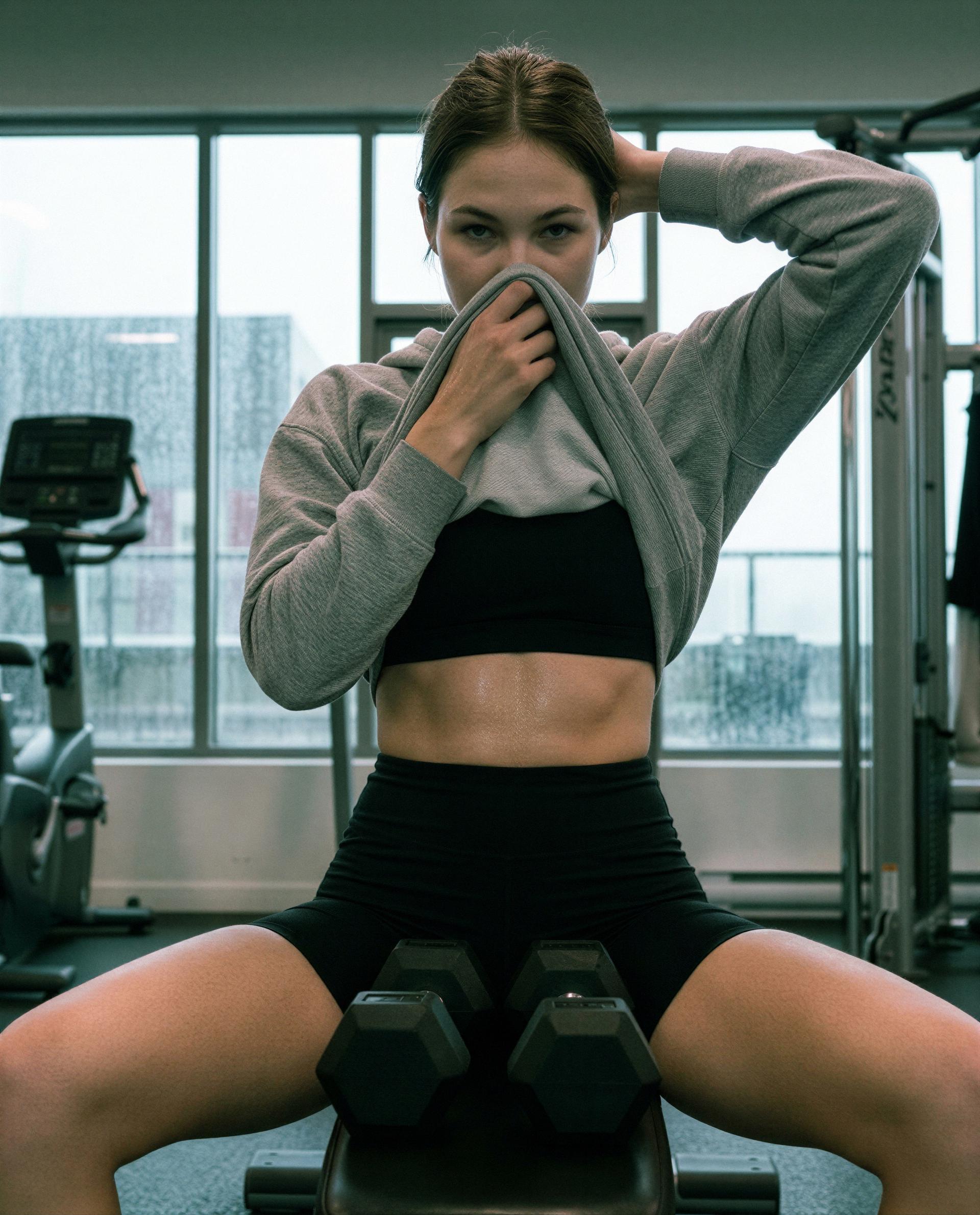 Cardio’s done - who’s buying my private cool-down session? 😏, by Roksolana Fedorenko