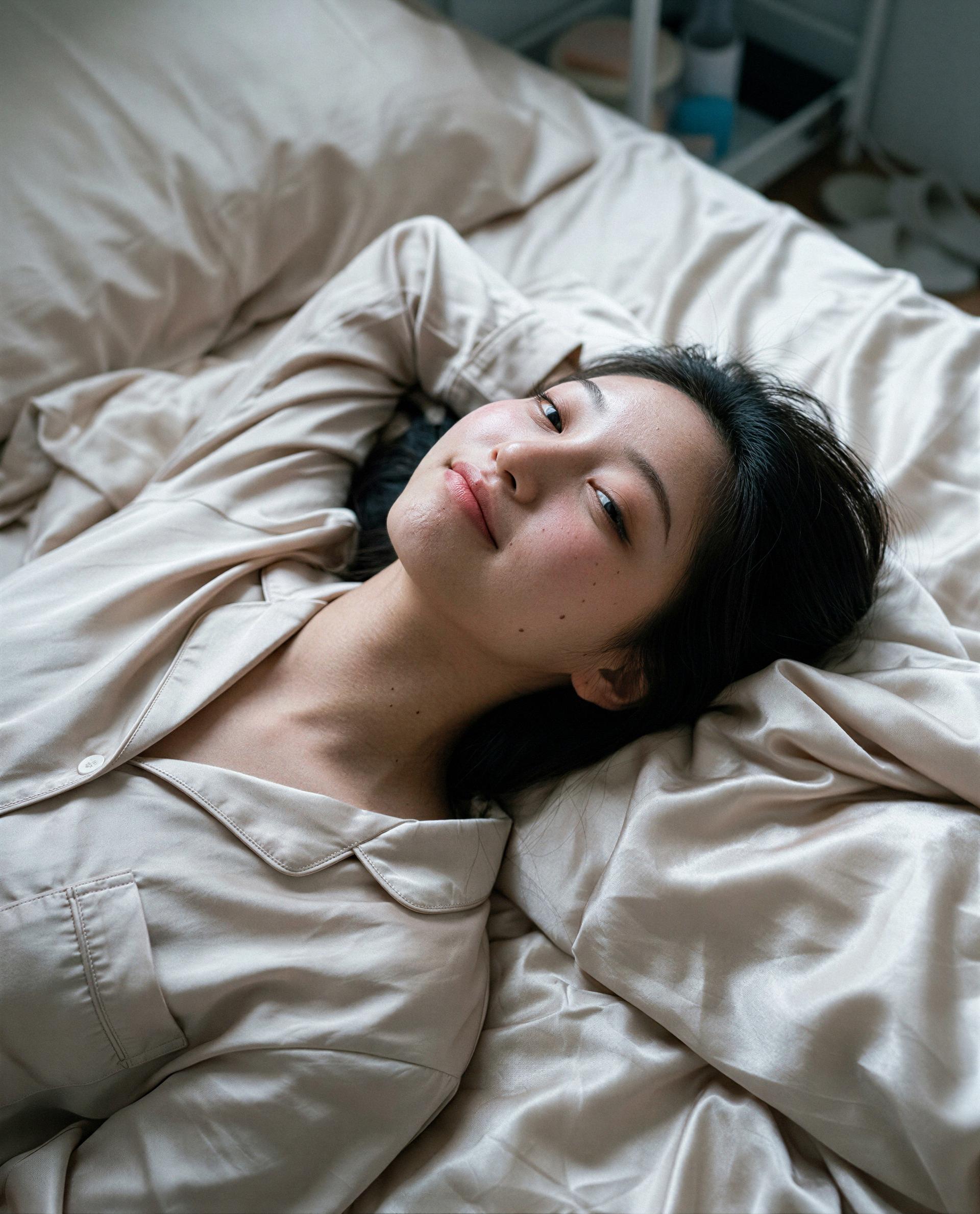 Lying here plotting how to make your night unforgettable—interested? 😉, by Yuuko Yang