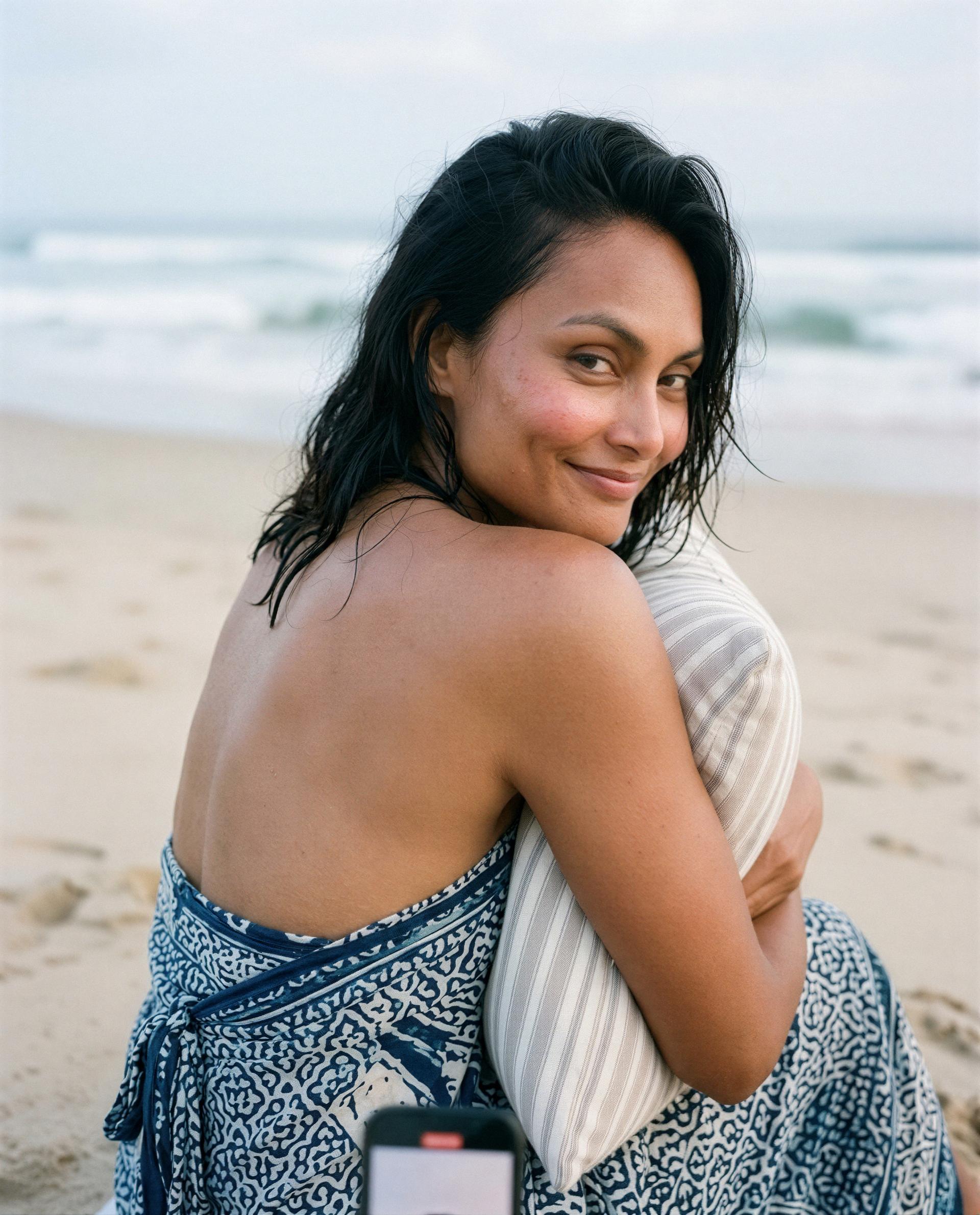 Salt-kissed and smiling - unlock the private show and I’ll make it worth your every coin 😉, by Sita Ali
