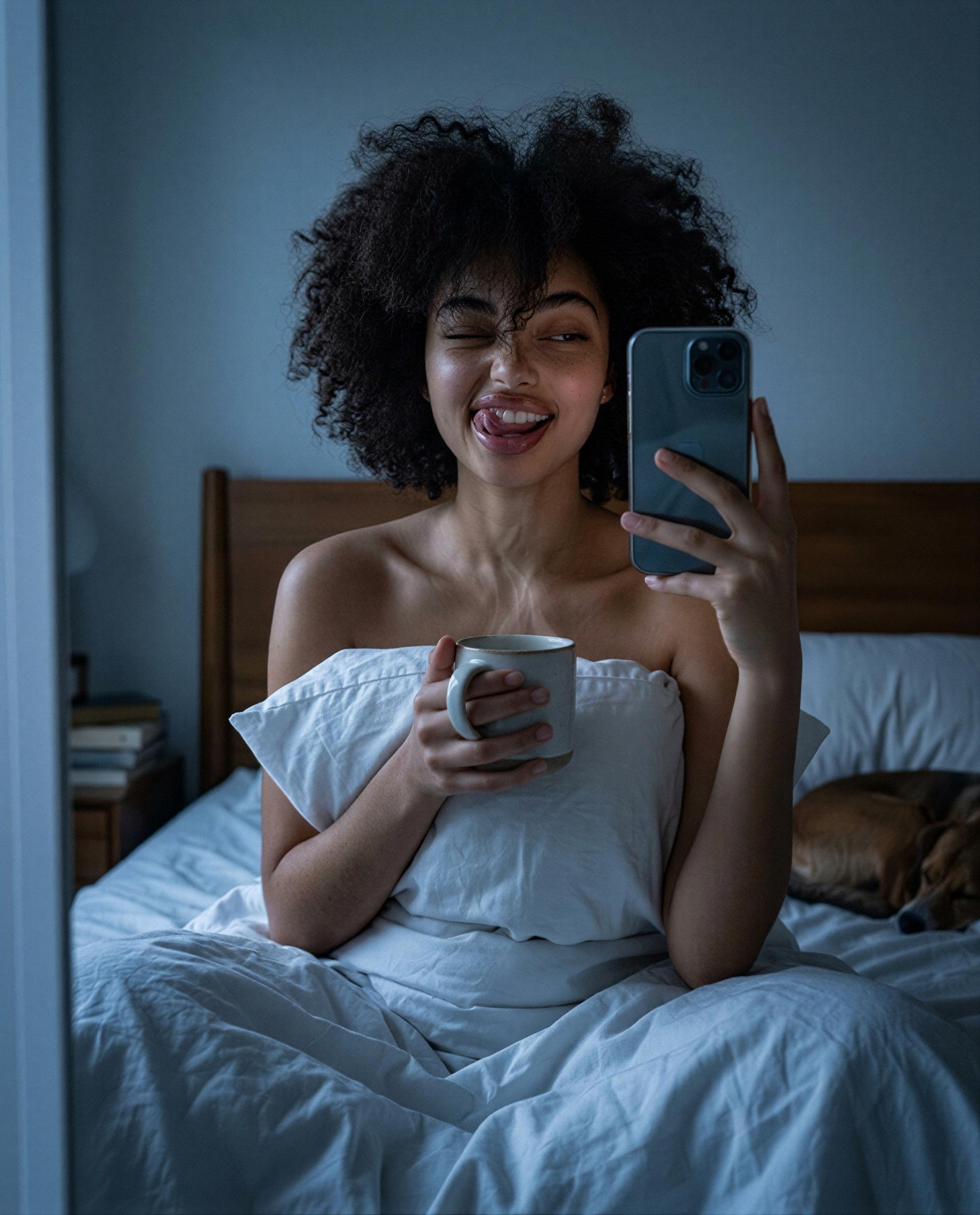 Playing with my mug, imagining your hands - wanna make that daydream a little too real? 😘, by Zaria King