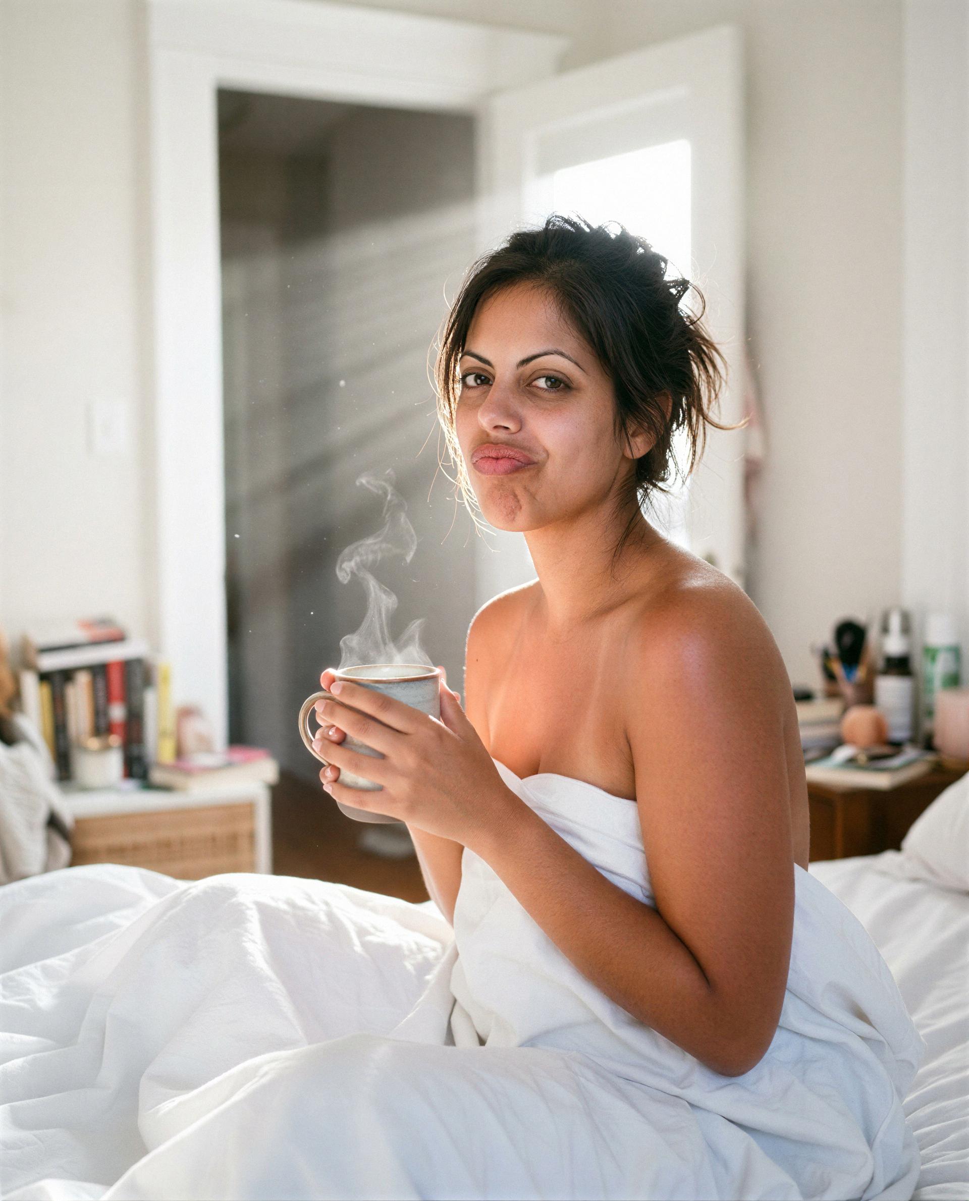 Hot cup, hotter company—think you can handle both? 😉, by Anjum Ghosh