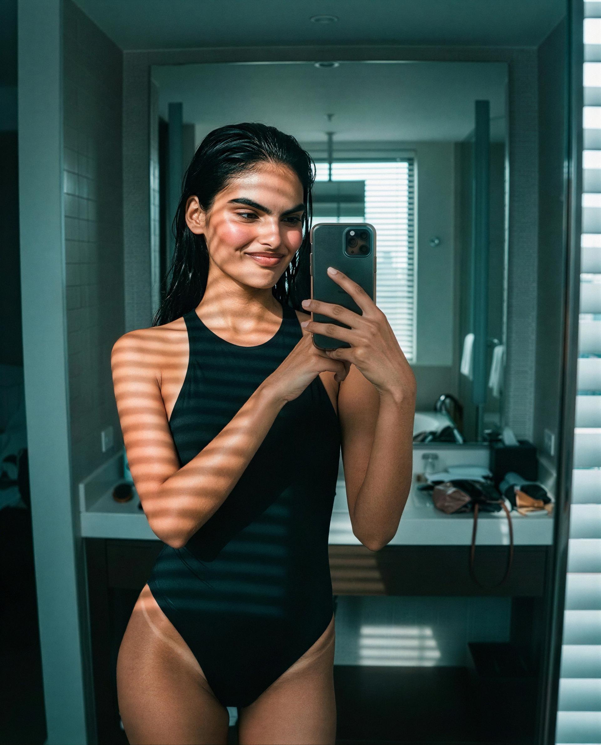 Wet hair, warm skin, reserved just for you—come claim your private preview 😘💕, by Tara Siddiqui