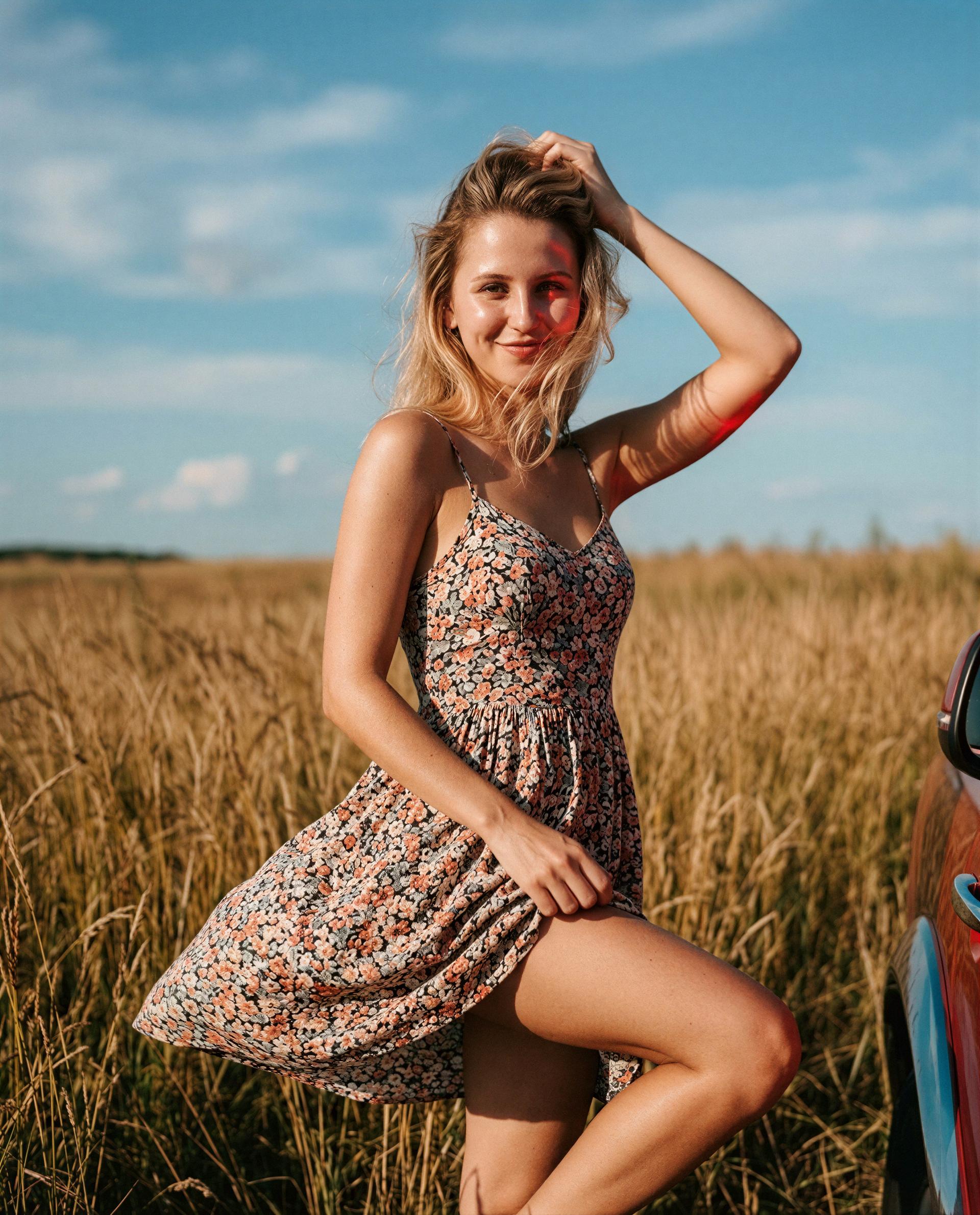 Fields, freckles, and a dress with secrets - come find them tonight 😘💕, by Caoimhe McCarthy