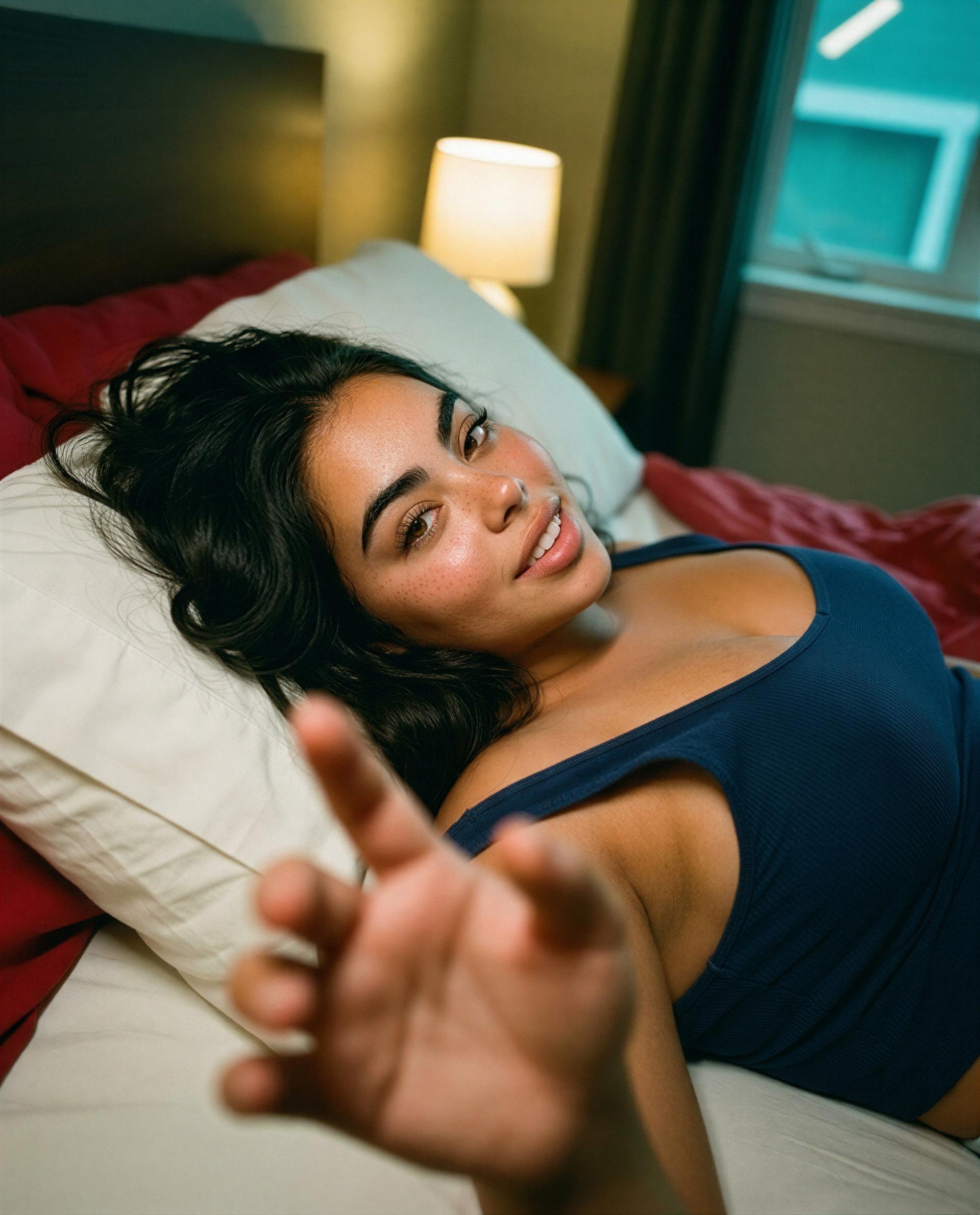 This bed’s got my name—and yours if you dare to join. 😘, by Patricia Carvalho