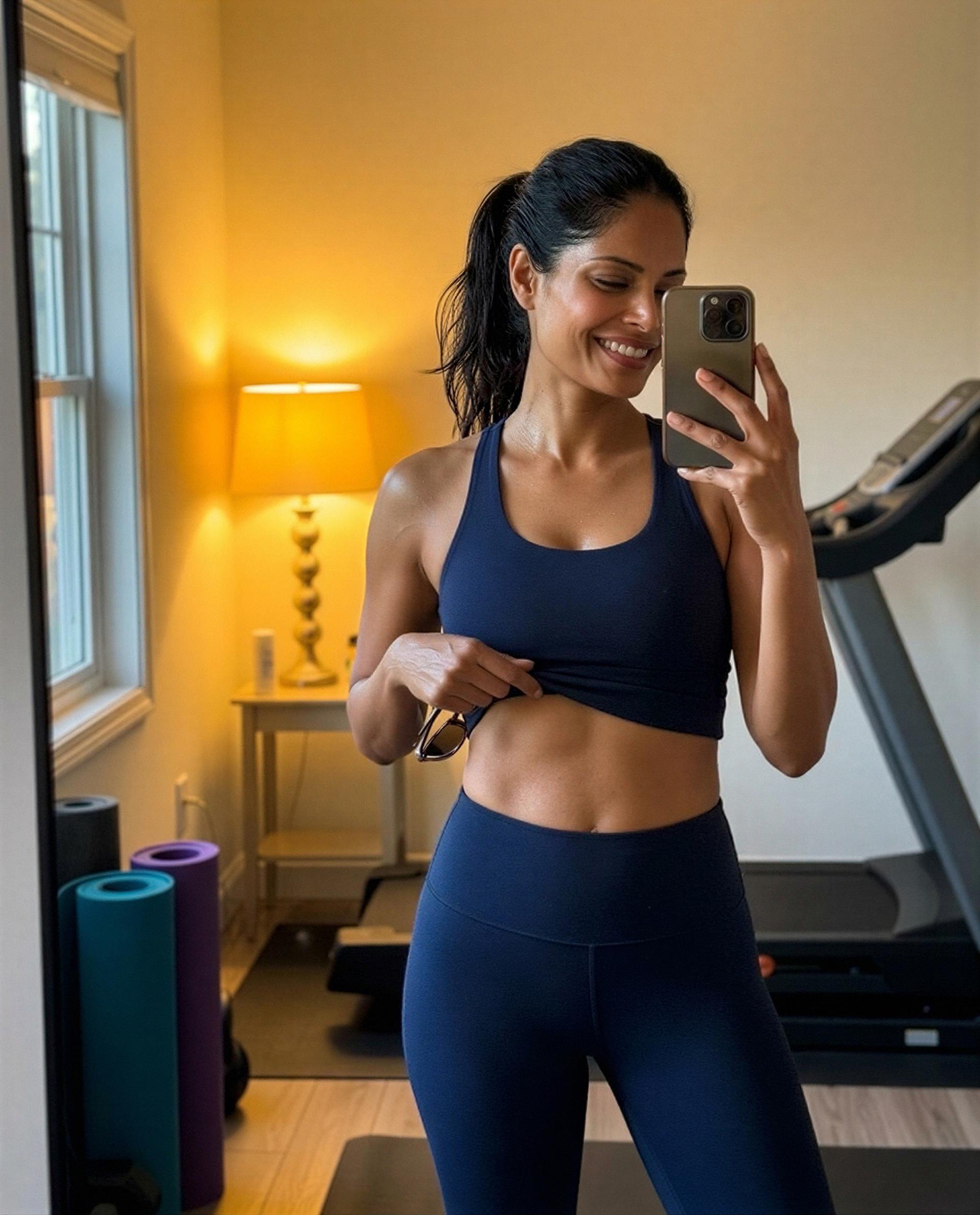 Alexa Alvarez: Serving up some fitness vibes and a cheeky smile. 😏