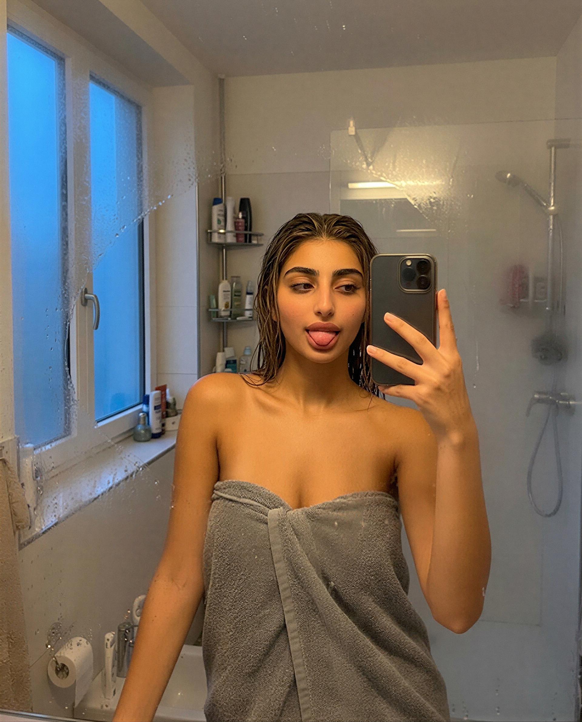 Towel’s doing its job, my DMs aren’t—slide in and let’s make this interesting 😏, by Yael Hashim