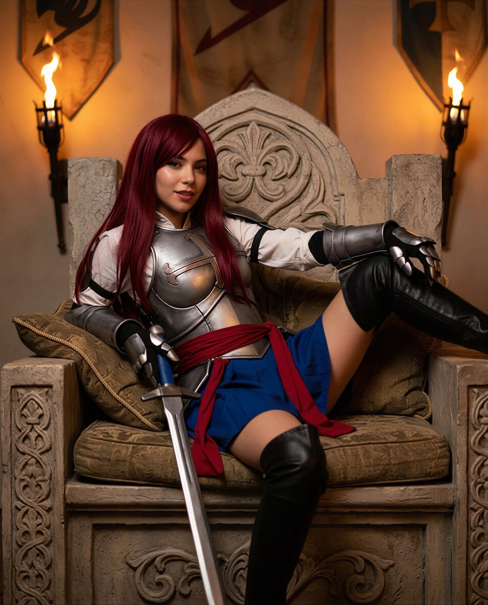 Armor on for the pic - my inbox is where it really comes off 😳🔥, by Amara Nguyen