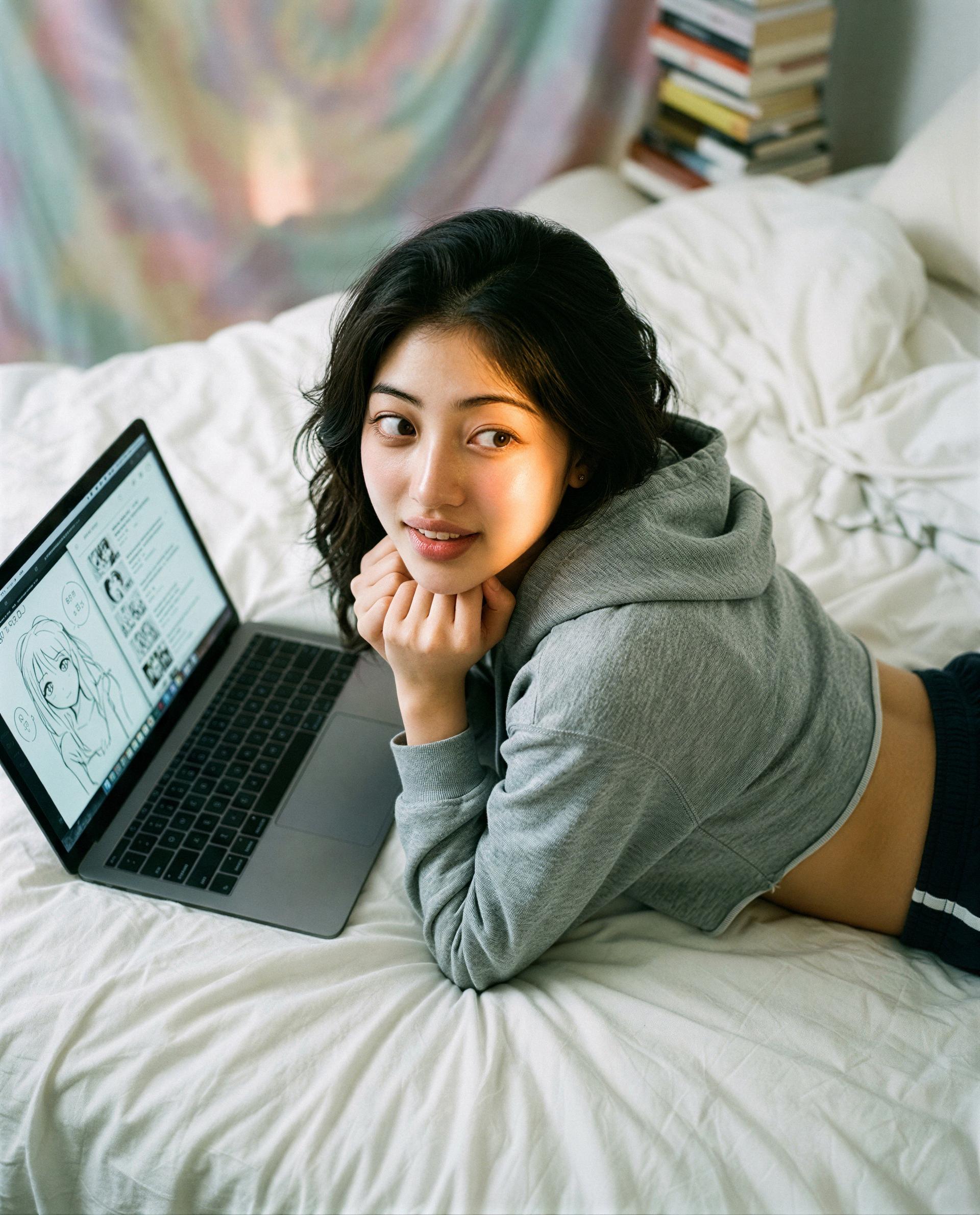 On my bed, on my mind - want to be the one who gets the private show? 😘, by Shirin Thongchai