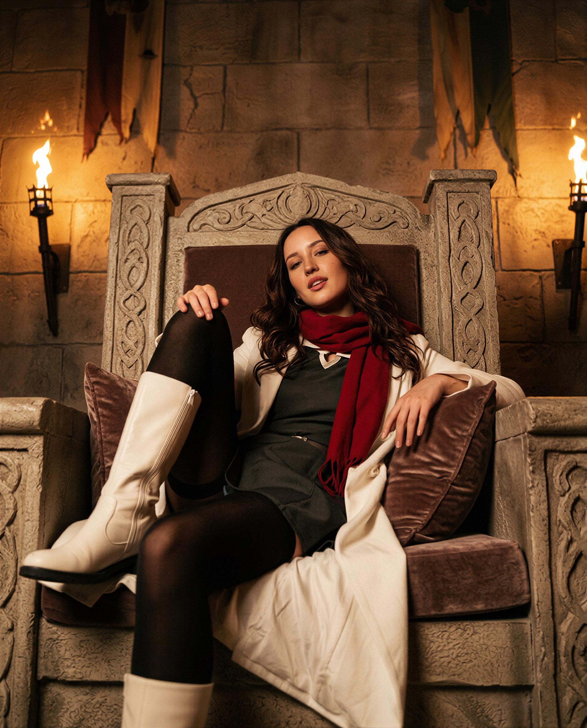 Throne's warm—slide in close and I'll make it worth your while 😉, by Esperanza Xochicalco